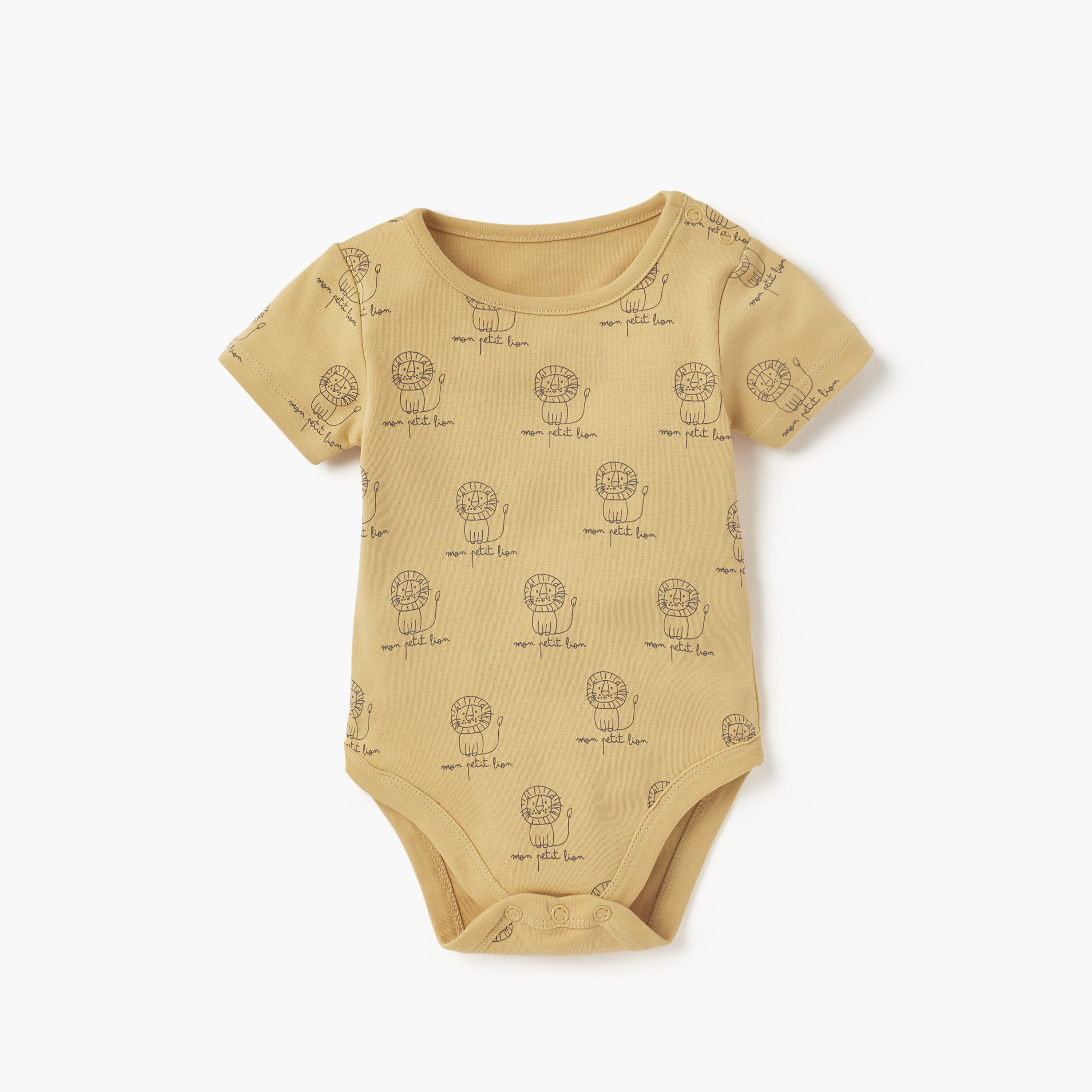 بودي سوت بطبعات وأكمام قصيرة من جونيورز - طقم 5 قطع-baby-boys-clothing-multipacks-image-2