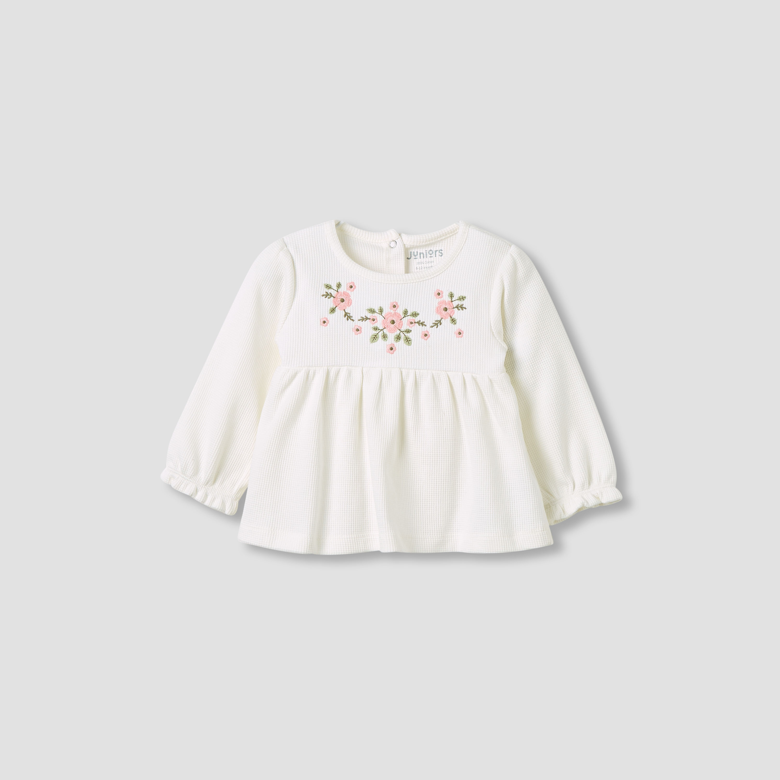 Juniors Pyjama Set with Floral Print - Cotton - Long Sleeves - Round Neck-baby-girls-clothing-nightwear-pyjamasets-image-2