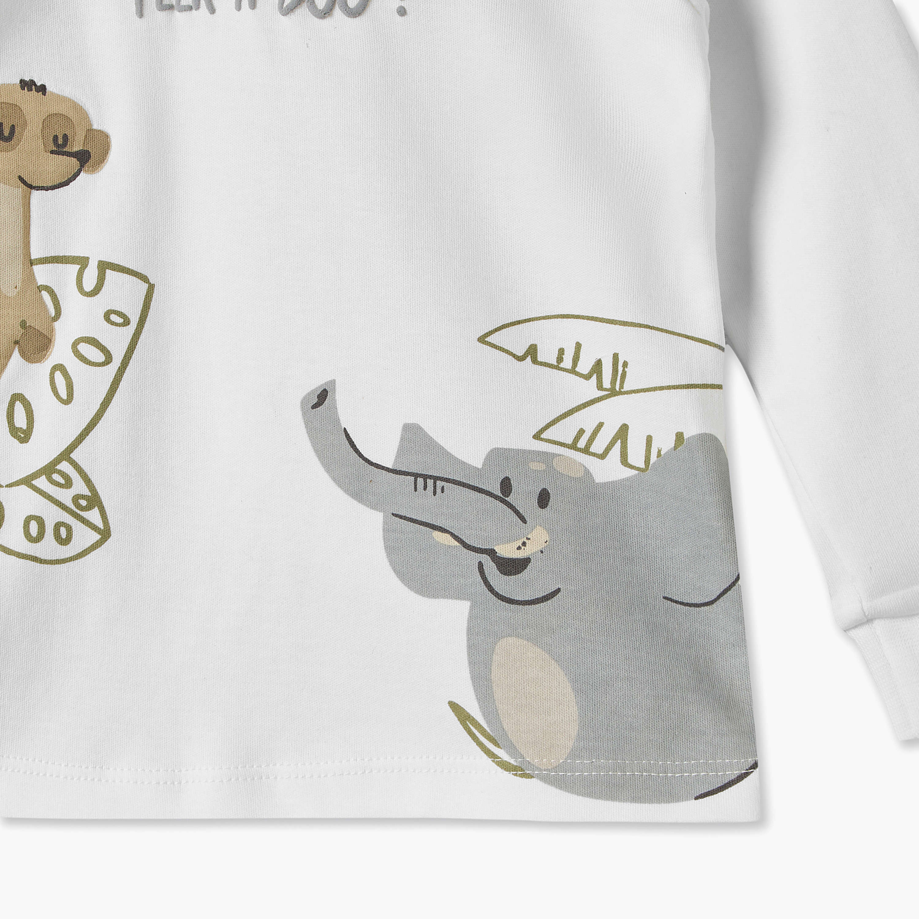 Juniors Cotton Round Neck Long Sleeves Pyjama Set with Safari Print-baby-boys-clothing-nightwear-pyjamasets-image-6