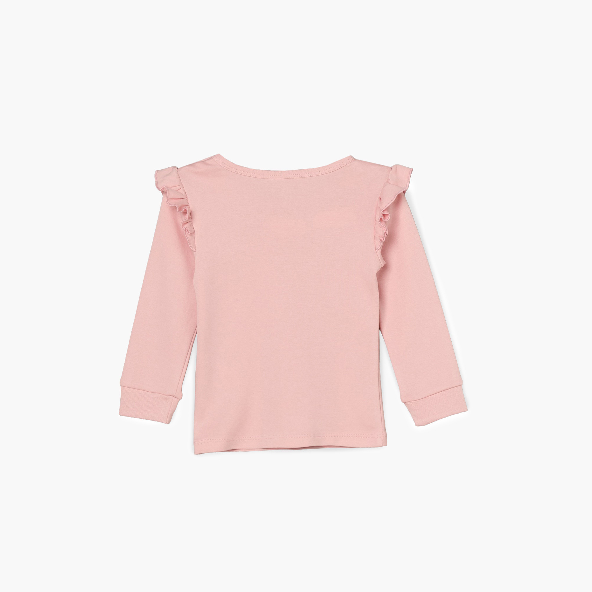 طقم بيجاما قطن برقبة ضيقة وأكمام طويلة وتطريزات من جونيورز-baby-girls-clothing-nightwear-pyjamasets-image-4