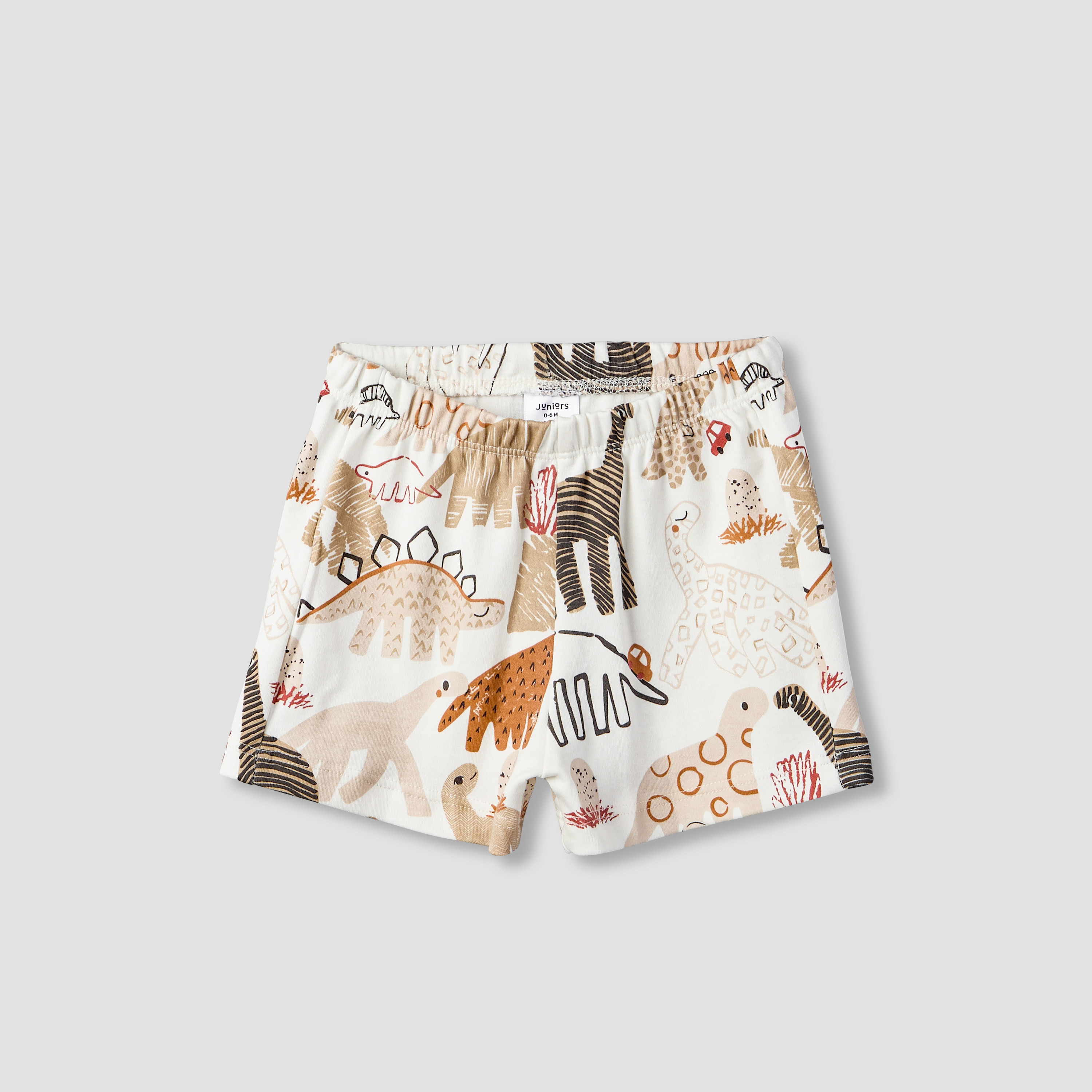 Pack of 2 Juniors Crew Neck Short Sleeves T-shirt and Shorts Set with Safari Print-baby-boys-clothing-setsandcoords-image-4