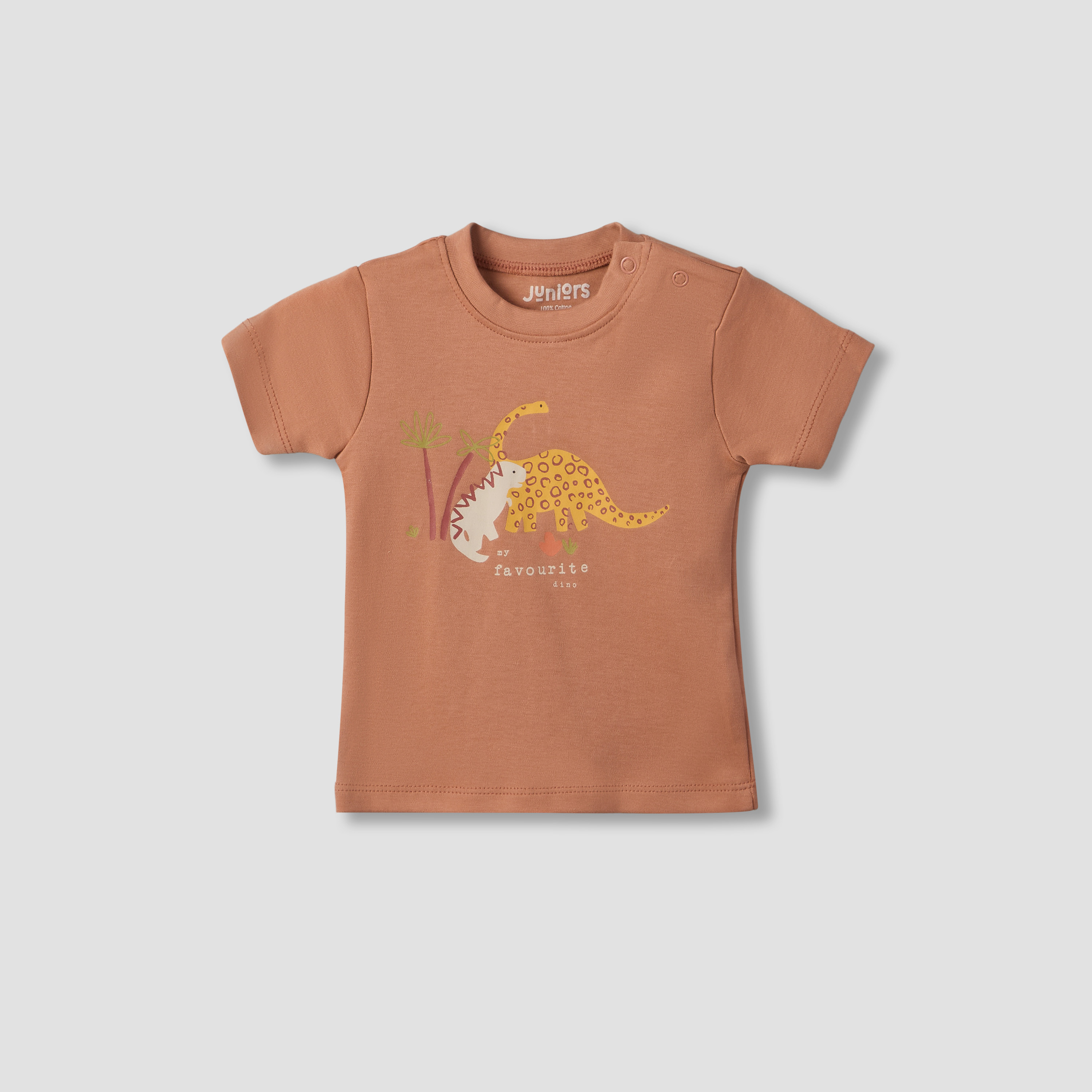 Pack of 2 Juniors Crew Neck Short Sleeves T-shirt and Shorts Set with Safari Print-baby-boys-clothing-setsandcoords-image-5