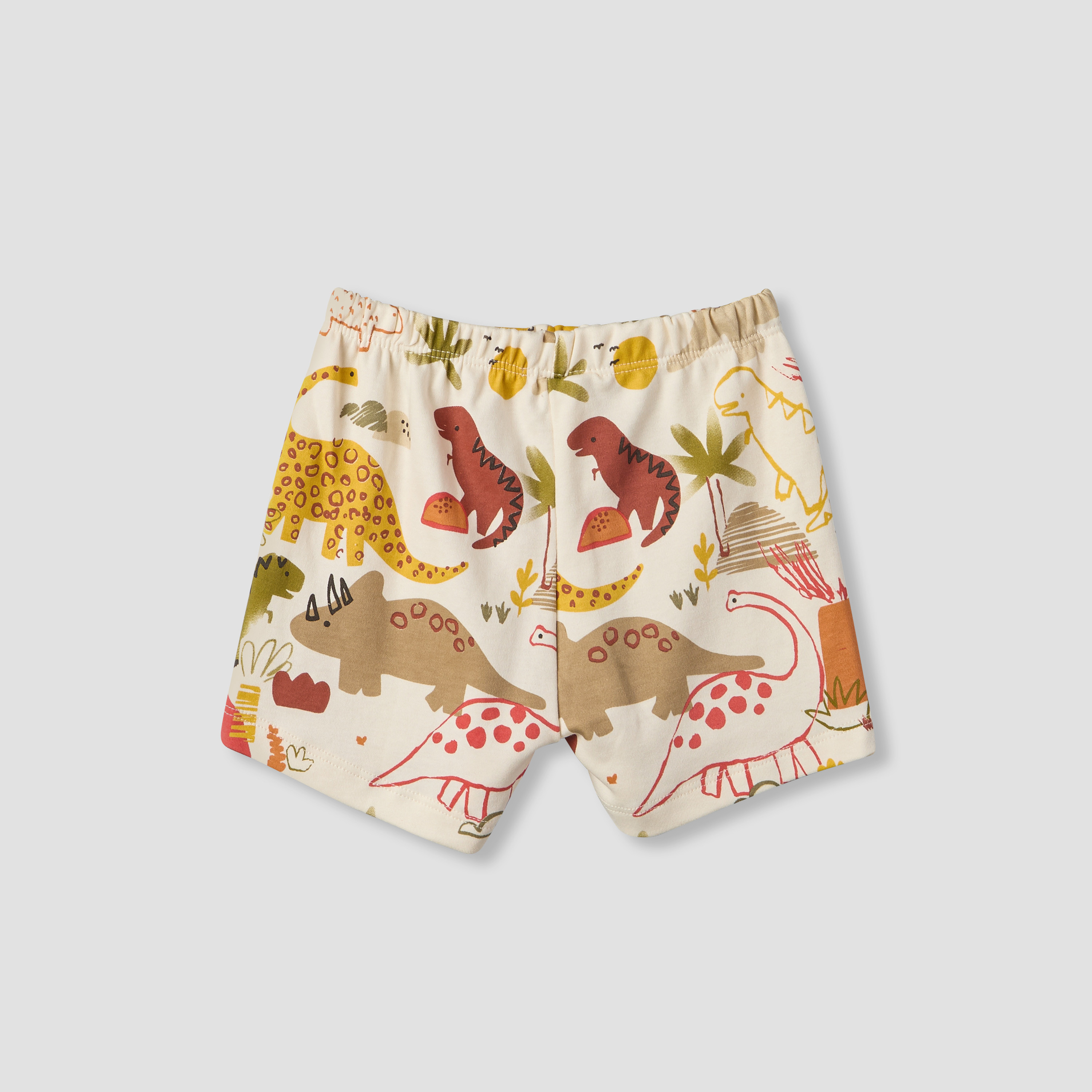 Pack of 2 Juniors Crew Neck Short Sleeves T-shirt and Shorts Set with Safari Print-baby-boys-clothing-setsandcoords-image-8