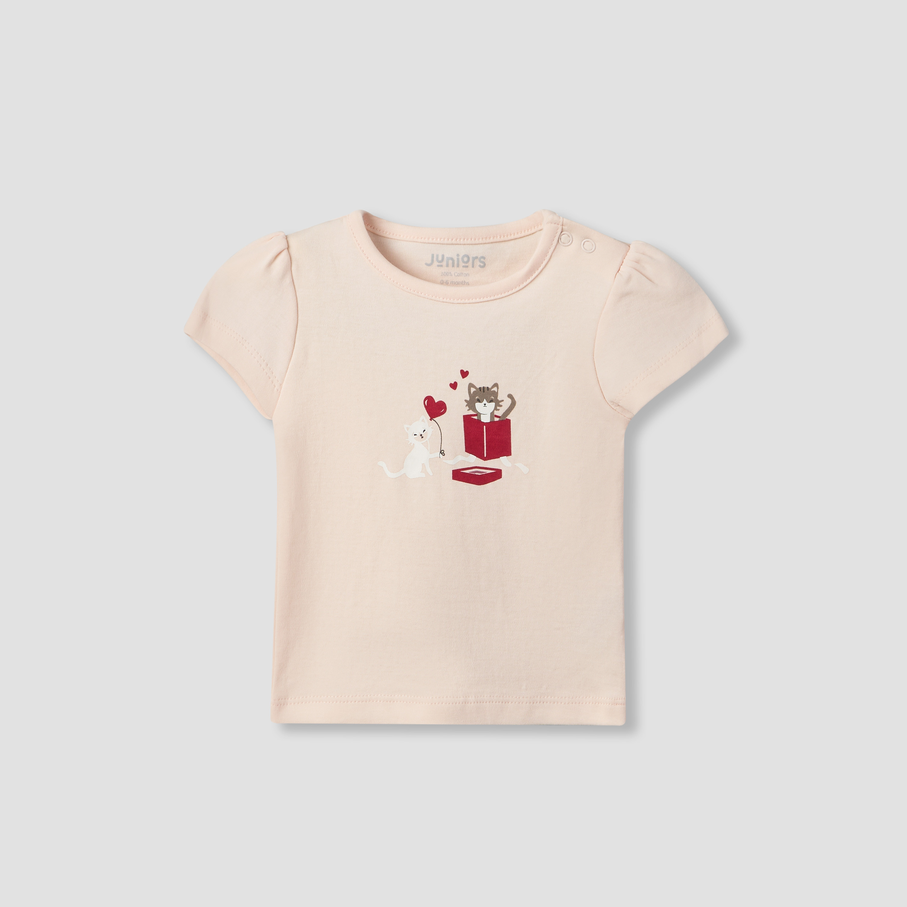 Pack of 2 Juniors Crew Neck Short Sleeves T-shirt and Shorts Set with Assorted Print-baby-girls-clothing-setsandcoords-image-5
