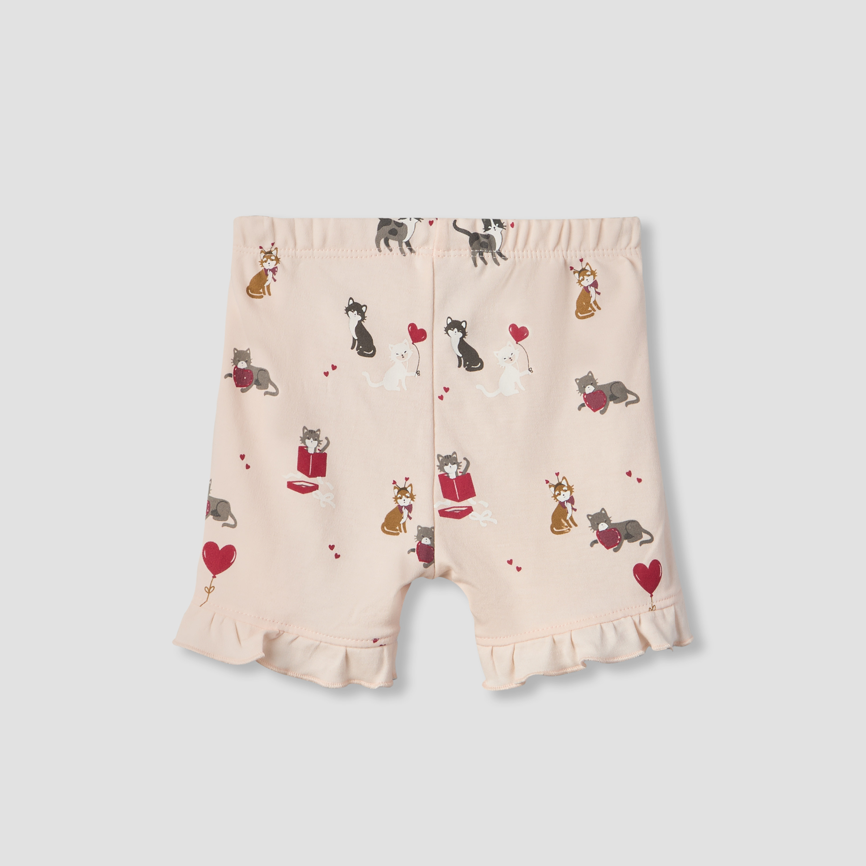 Pack of 2 Juniors Crew Neck Short Sleeves T-shirt and Shorts Set with Assorted Print-baby-girls-clothing-setsandcoords-image-8