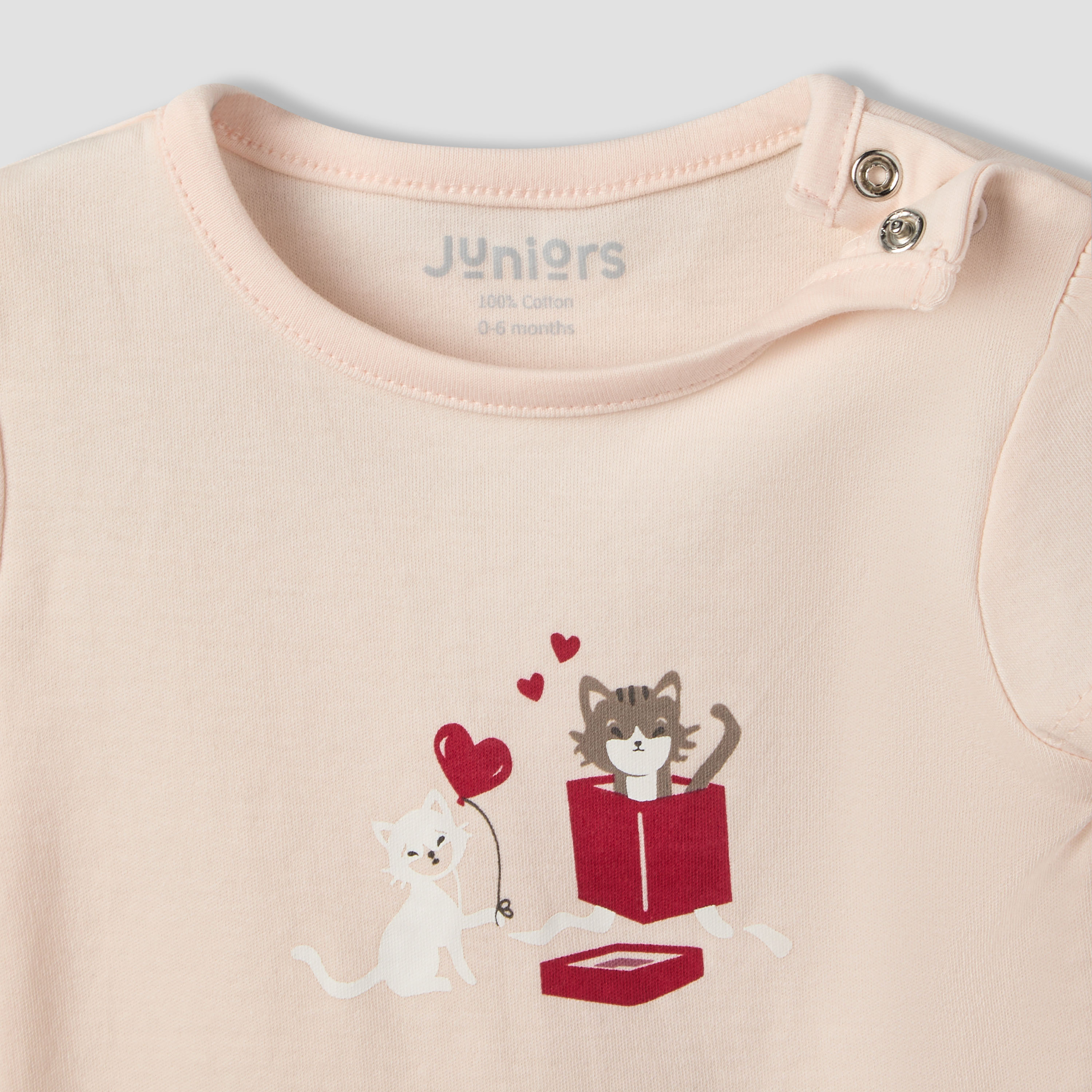 Pack of 2 Juniors Crew Neck Short Sleeves T-shirt and Shorts Set with Assorted Print-baby-girls-clothing-setsandcoords-image-9