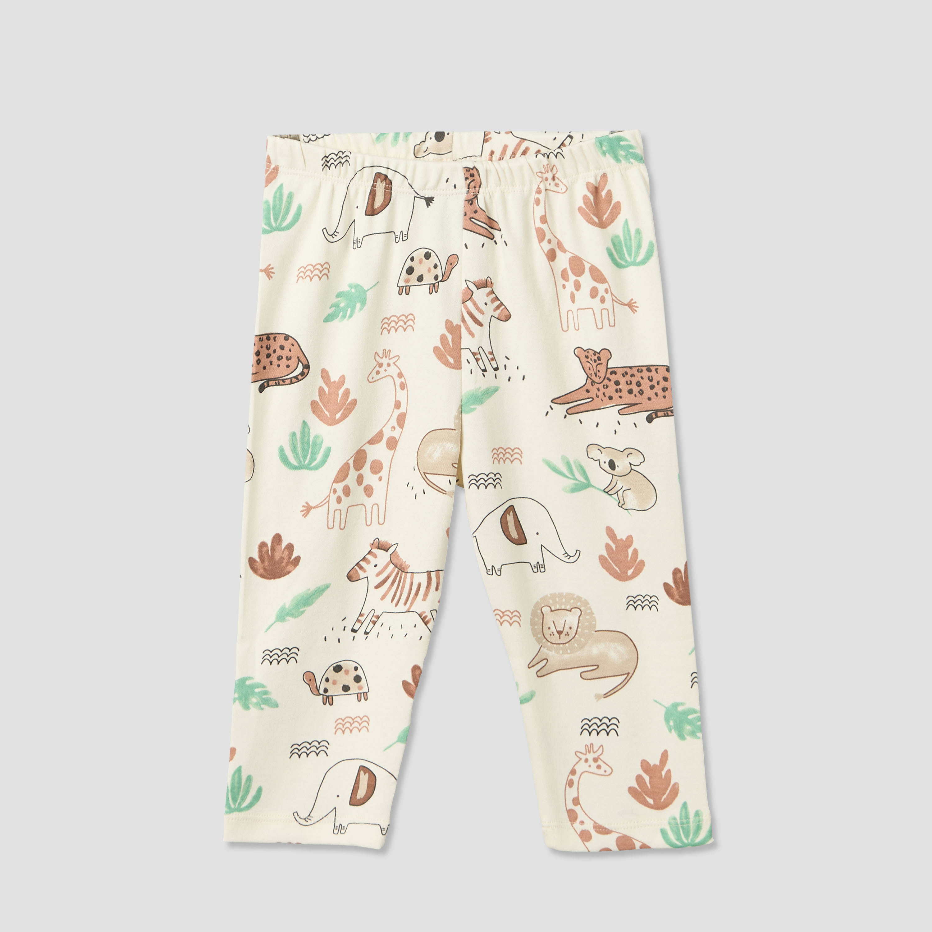 Juniors Cotton Round Neck Long Sleeves Pyjama Set with Safari Print-baby-boys-clothing-nightwear-pyjamasets-image-4