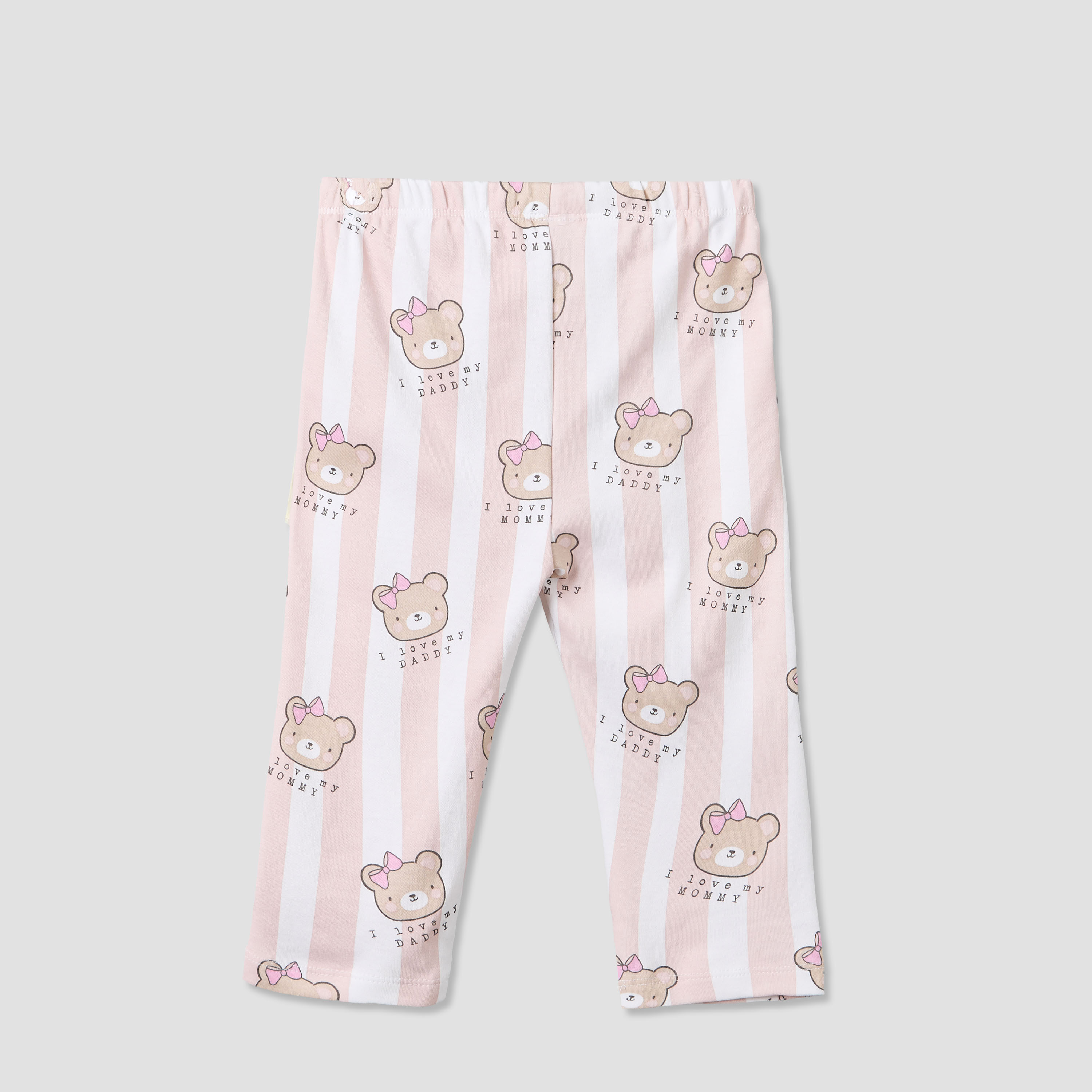 Juniors Cotton Crew Neck Long Sleeves Pyjama Set with Bear Print-baby-girls-clothing-nightwear-pyjamasets-image-5