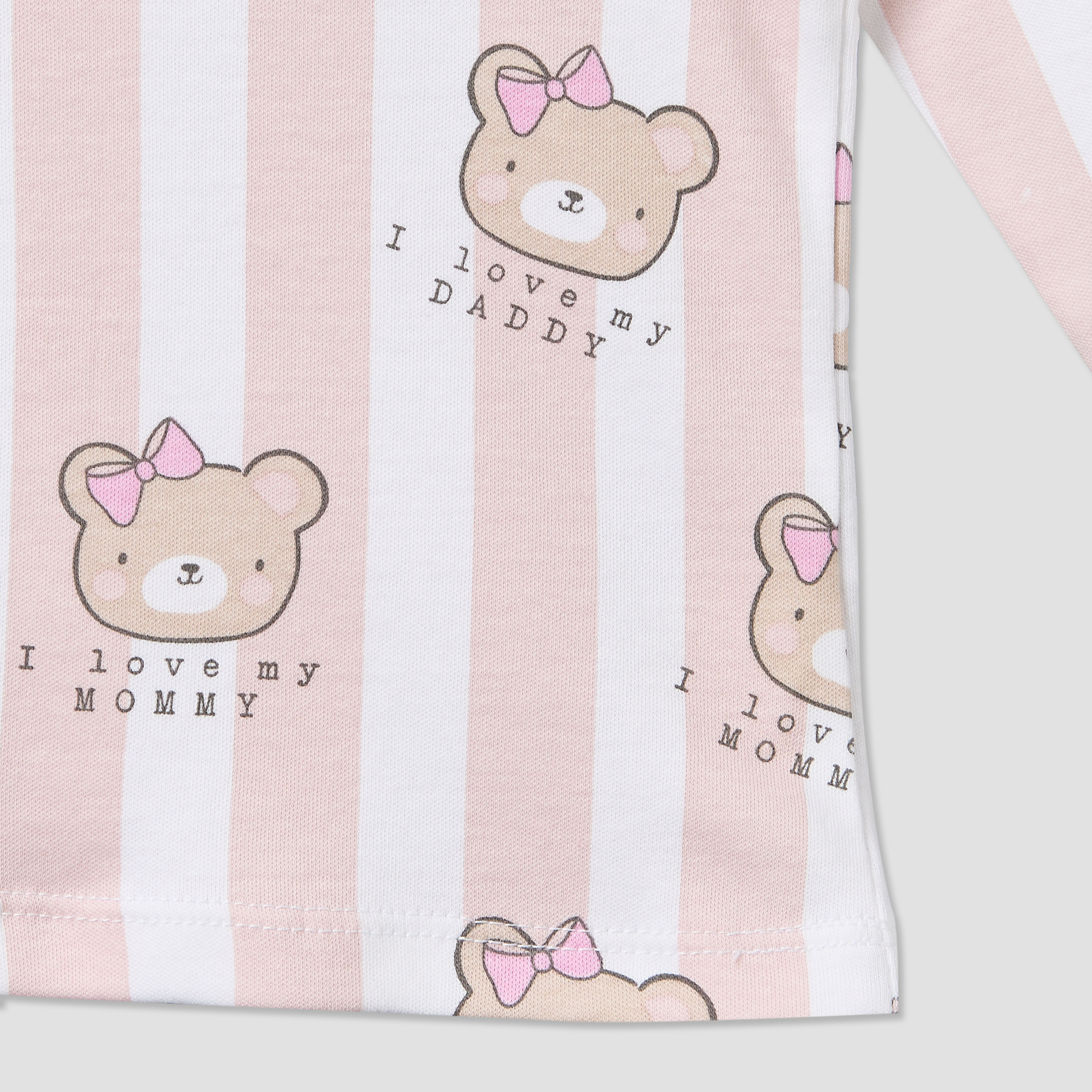 Juniors Cotton Crew Neck Long Sleeves Pyjama Set with Bear Print-baby-girls-clothing-nightwear-pyjamasets-image-9