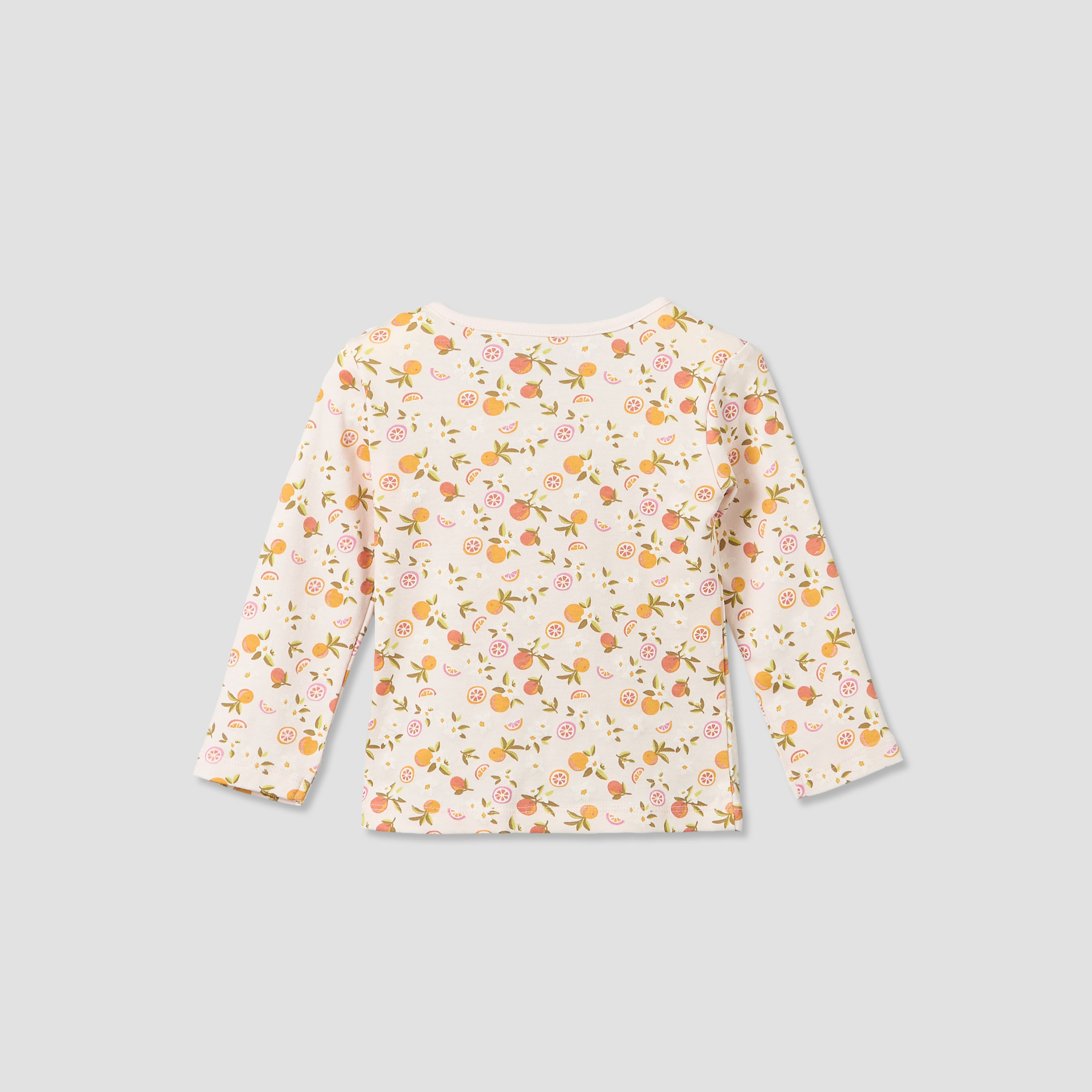 Juniors Cotton Crew Neck Long Sleeves Pyjama Set with Fruit Print-baby-girls-clothing-nightwear-pyjamasets-image-5