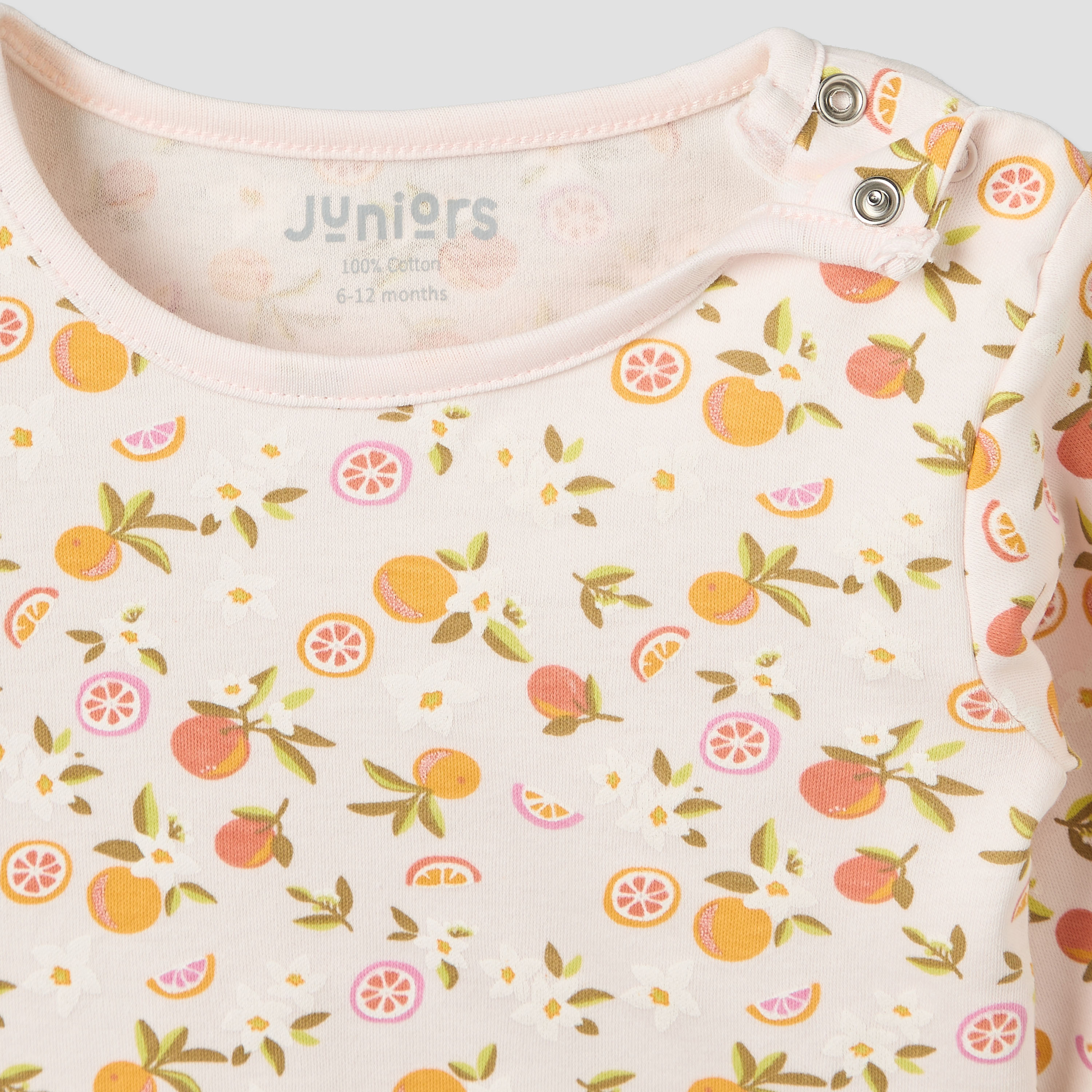 Juniors Cotton Crew Neck Long Sleeves Pyjama Set with Fruit Print-baby-girls-clothing-nightwear-pyjamasets-image-7