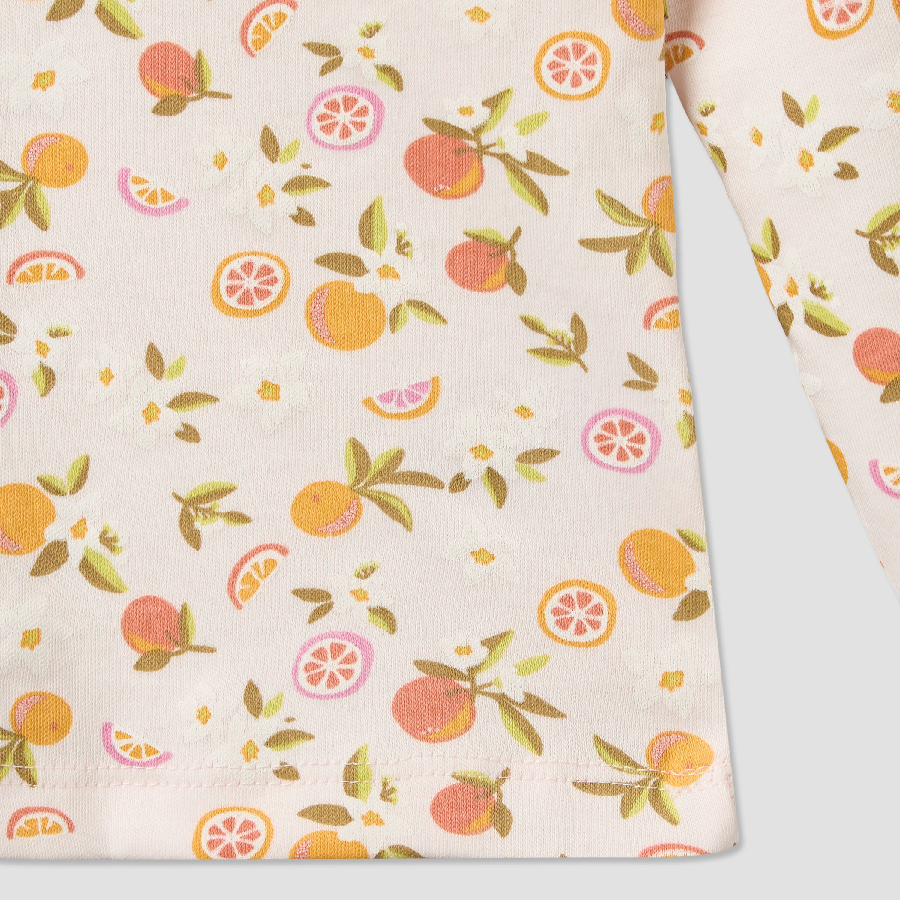 Juniors Cotton Crew Neck Long Sleeves Pyjama Set with Fruit Print-baby-girls-clothing-nightwear-pyjamasets-image-8