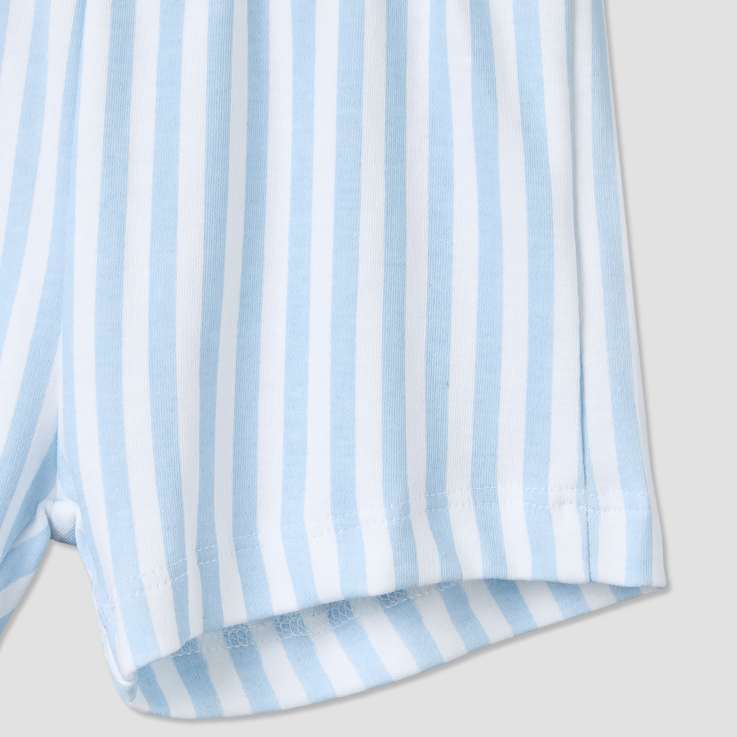 Pack of 2 Juniors Round Neck Short Sleeves T-shirt and Shorts Set with Underwater Print-baby-boys-clothing-setsandcoords-image-10