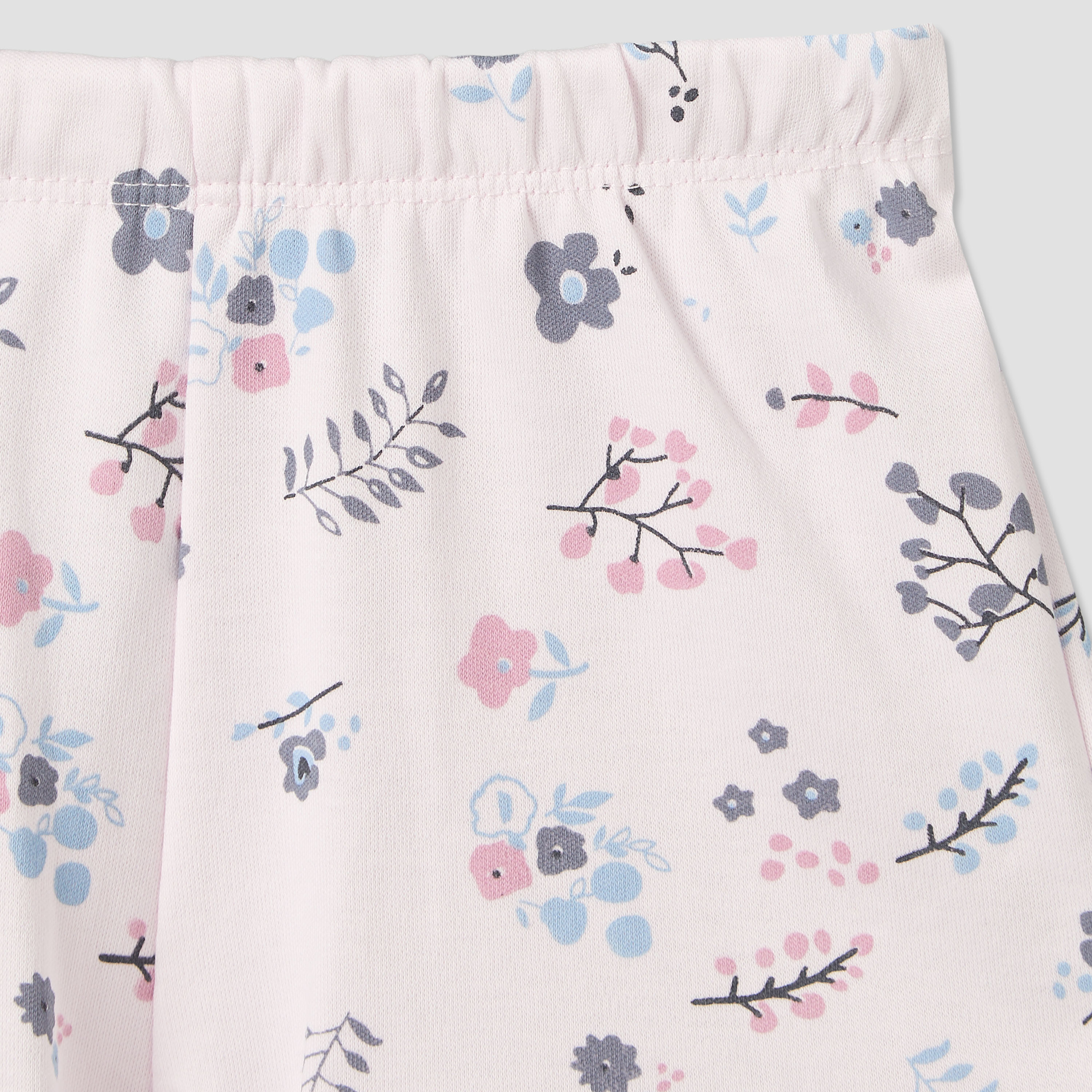 Pack of 2 Juniors Round Neck Short Sleeves T-shirt and Shorts Set with Floral Print-baby-girls-clothing-setsandcoords-image-9