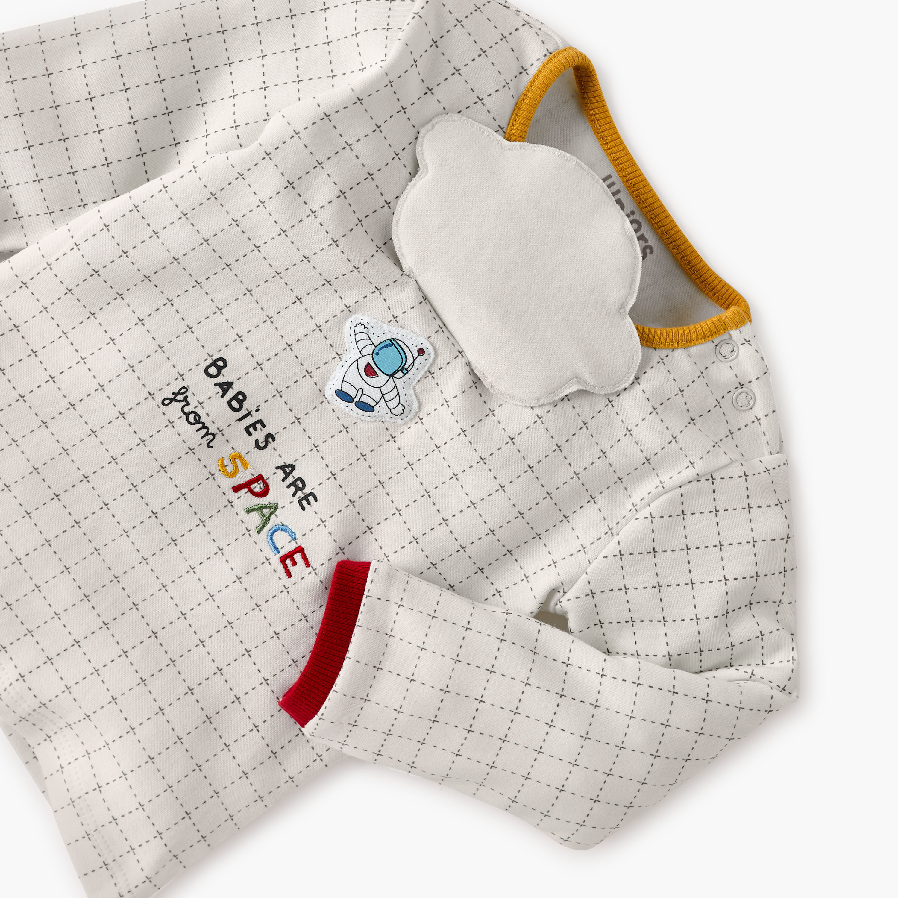 Juniors Applique Detail T-shirt and Pyjama Set-baby-boys-clothing-nightwear-pyjamasets-image-5