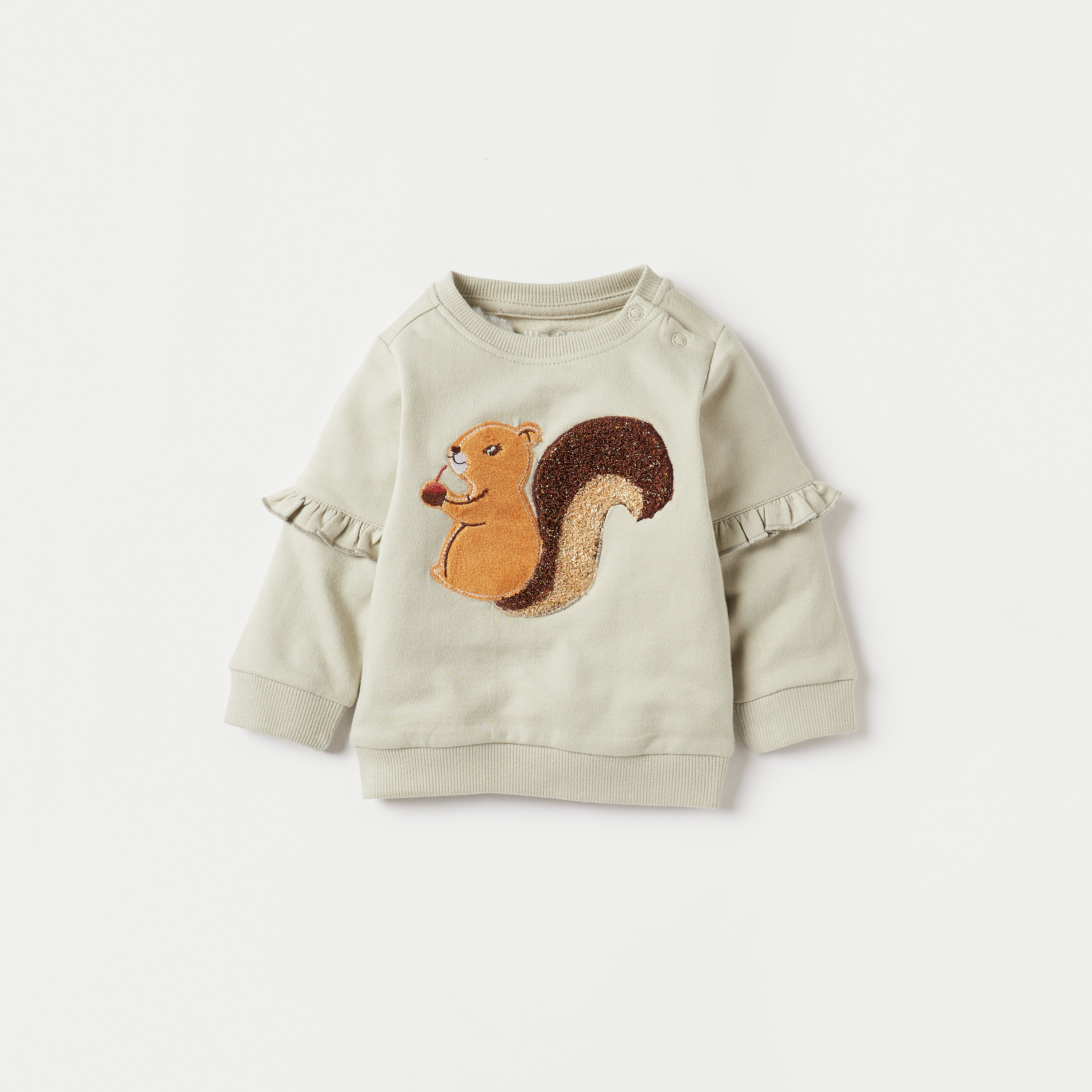 طقم بنطلون بيجاما وسويت شيرت بزخارف سنجاب من جونيورز-baby-girls-clothing-nightwear-pyjamasets-image-2