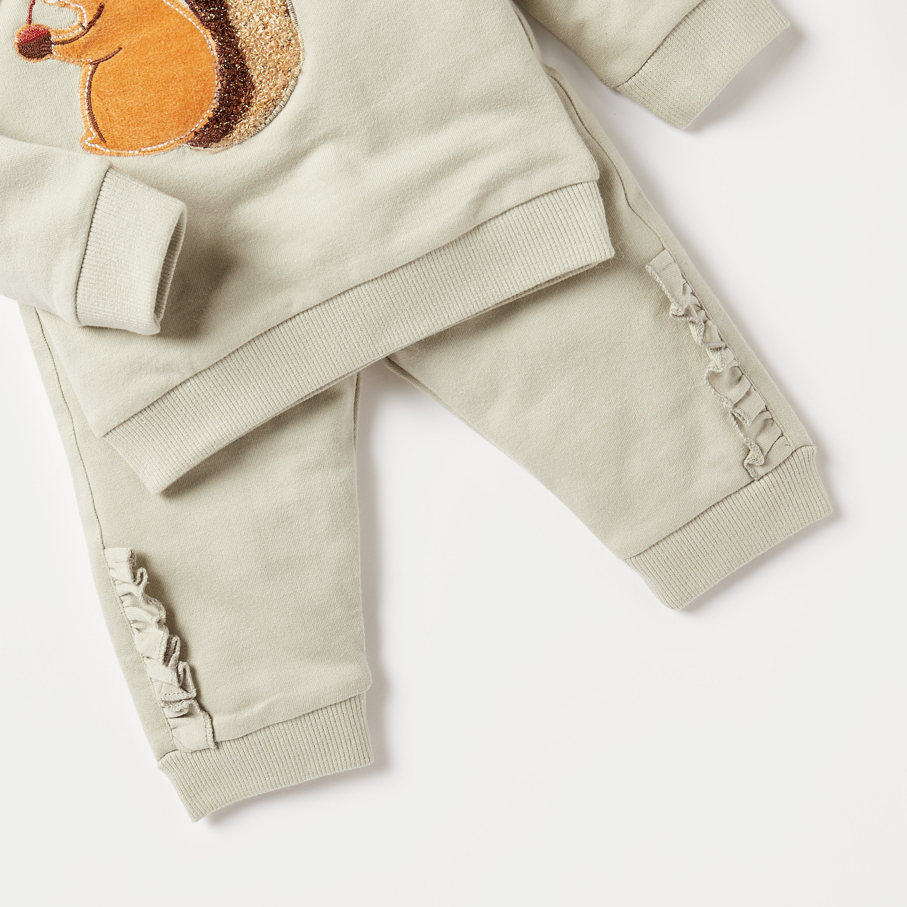 طقم بنطلون بيجاما وسويت شيرت بزخارف سنجاب من جونيورز-baby-girls-clothing-nightwear-pyjamasets-image-5