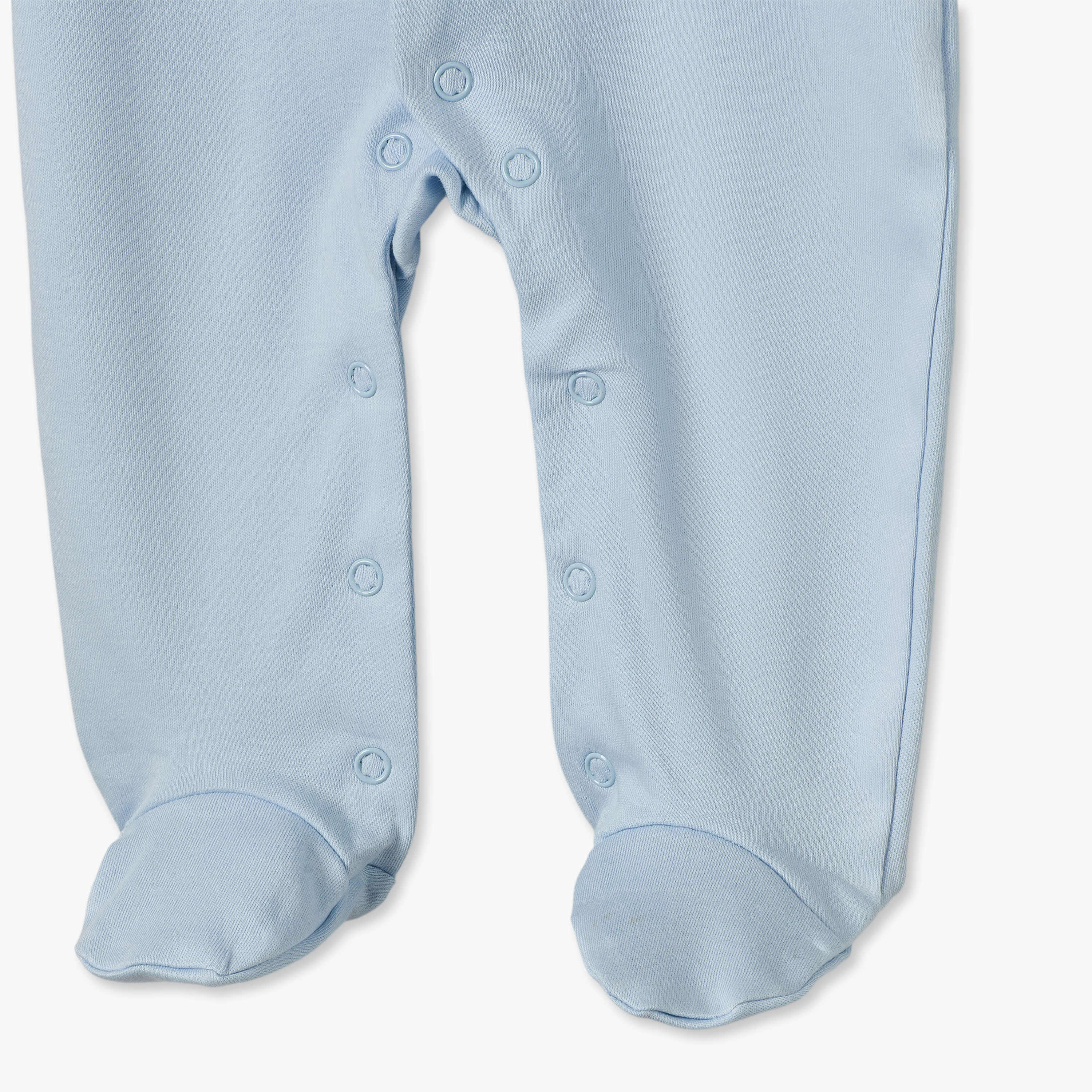 بدلات نوم قطن بطبعات بحرية وأكمام طويلة وياقة ضيقة من جونيورز - عبوة 3 قطع-baby-girls-clothing-nightwear-sleepsuits-image-8