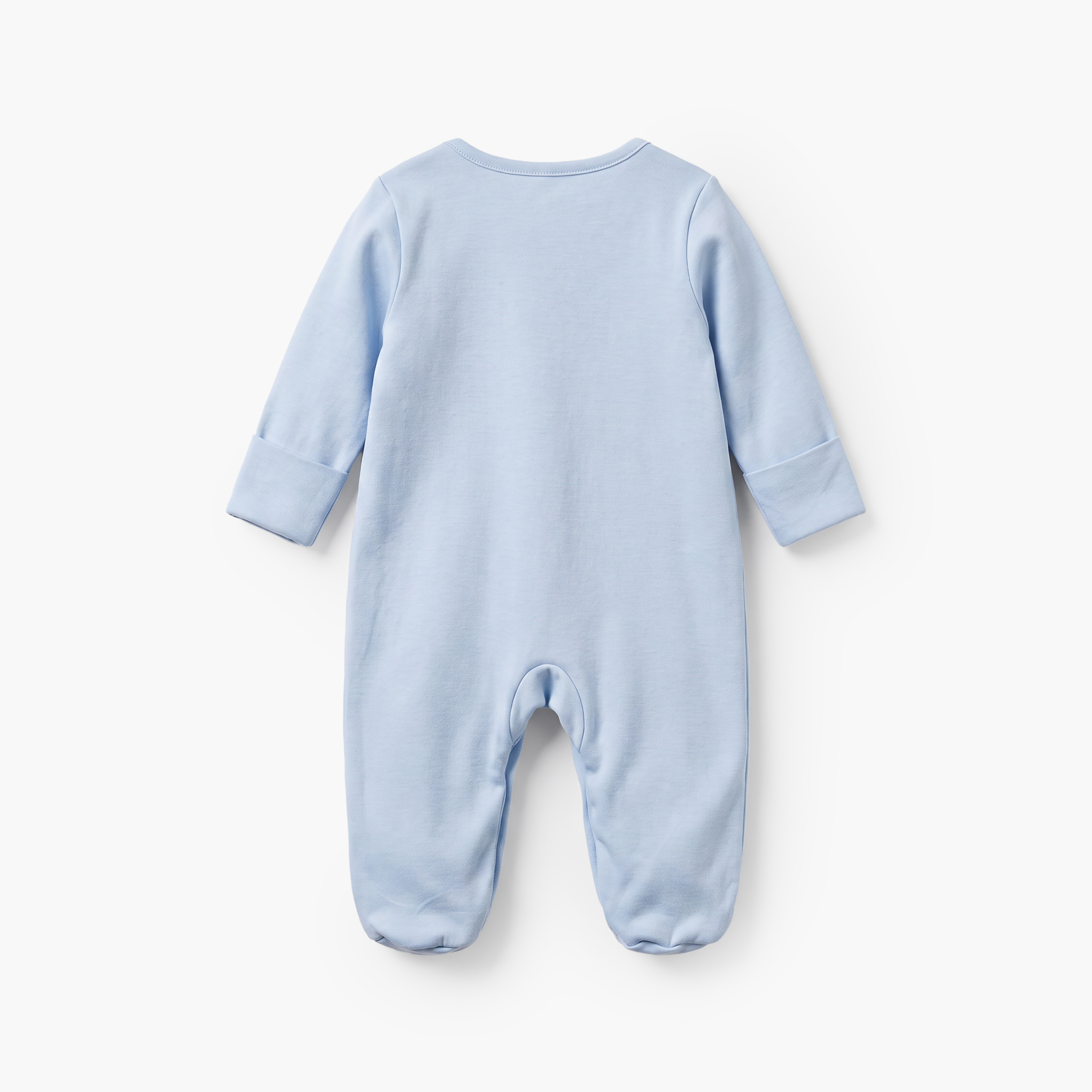 طقم من 3 - بدلة نوم بياقة مستديرة وأكمام طويلة وطبعات-baby-girls-clothing-nightwear-sleepsuits-image-7