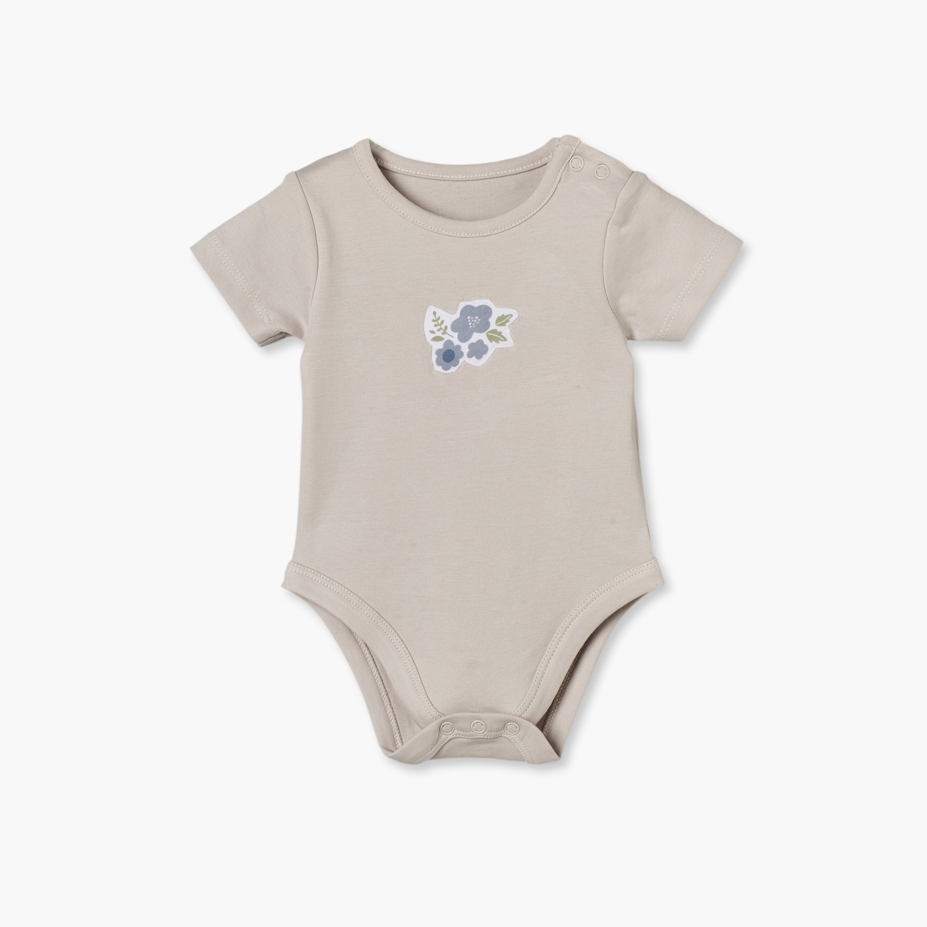Pack of 5 Juniors Crew Neck Short Sleeves Bodysuit with Floral Print-baby-boys-clothing-bodysuits-image-7