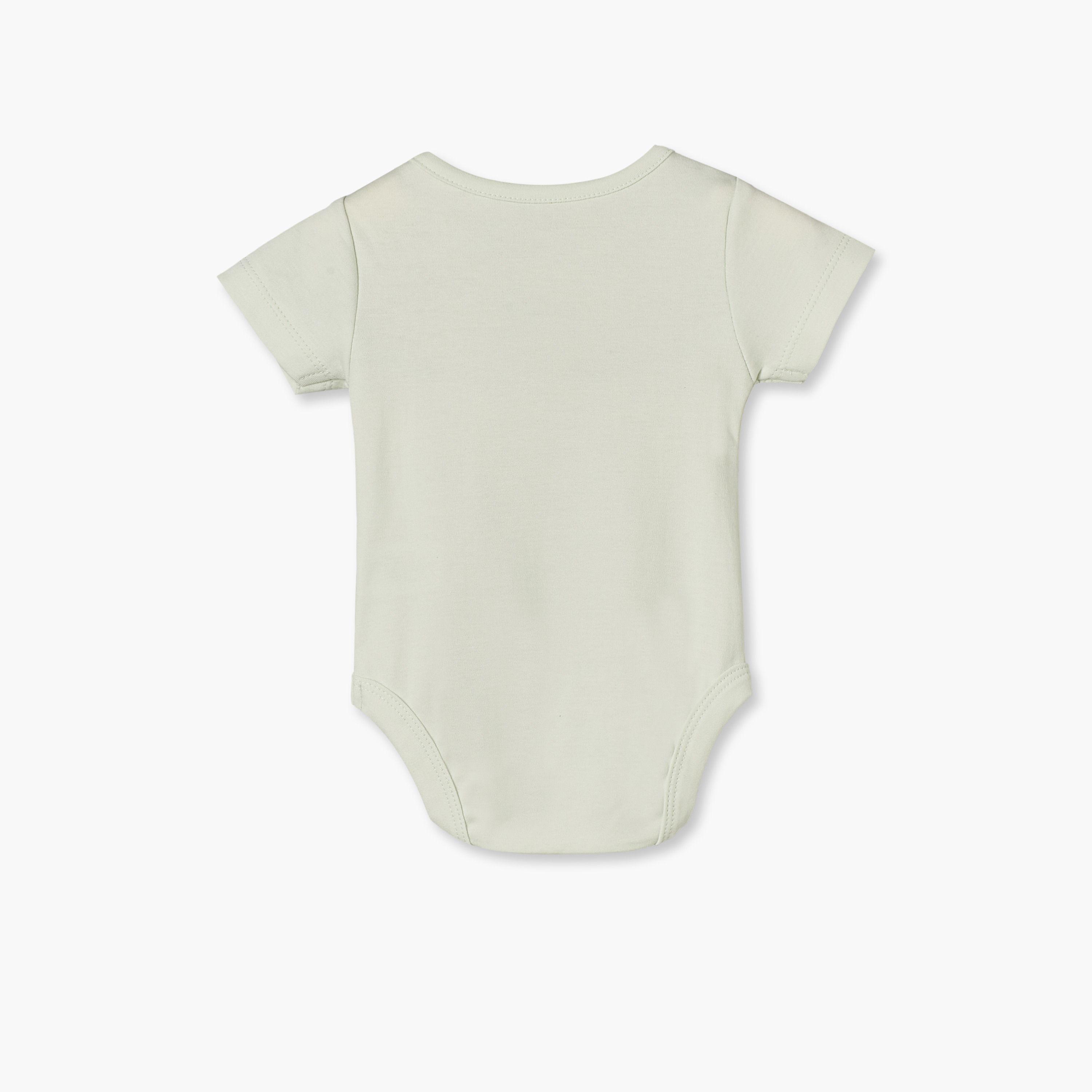 Pack of 5 Juniors Crew Neck Short Sleeves Bodysuit with Safari Print-baby-boys-clothing-bodysuits-image-8