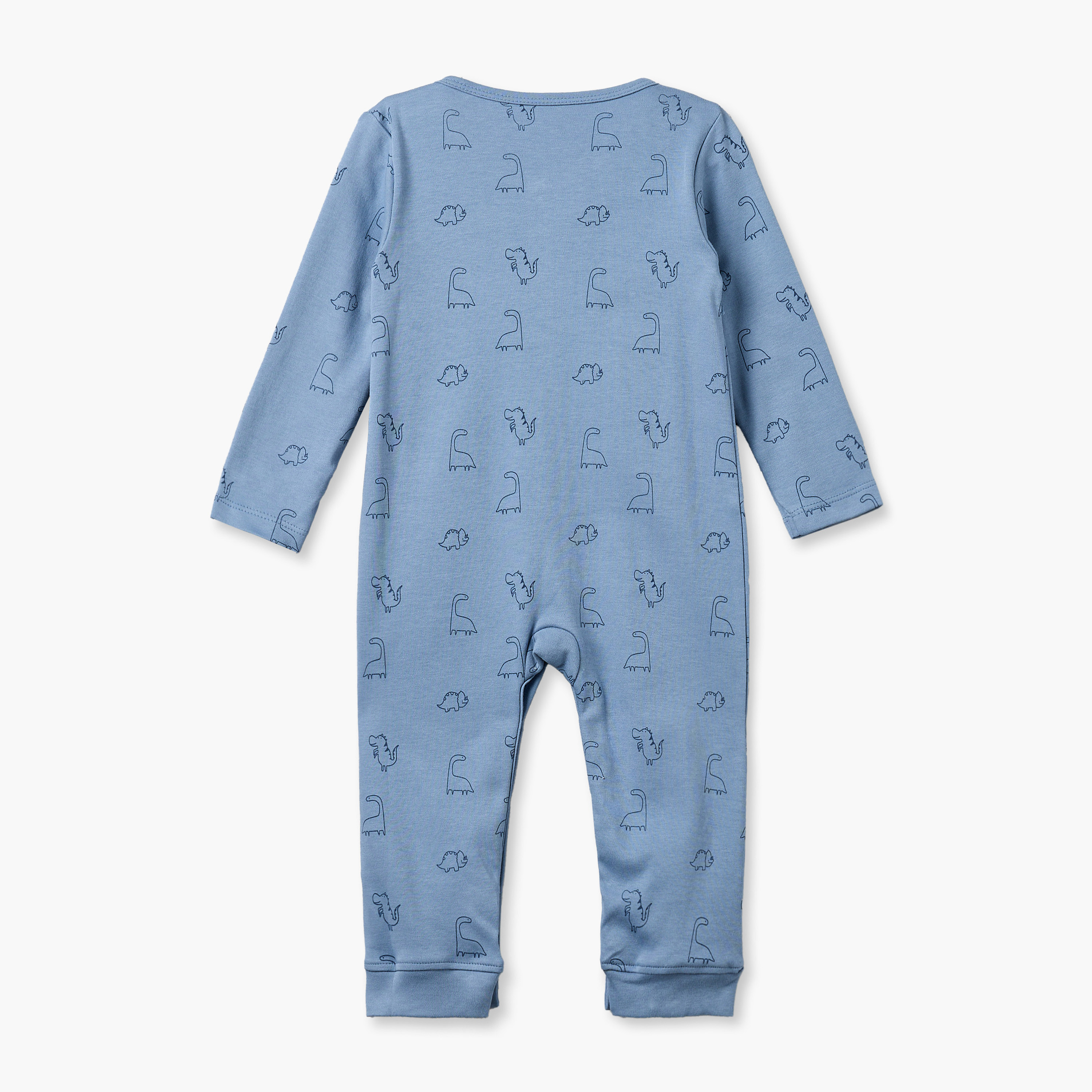 طقم من 3 - بدلة نوم قطن بياقة مستديرة وأكمام طويلة بطبعات من جونيورز-baby-boys-clothing-nightwear-sleepsuits-image-3