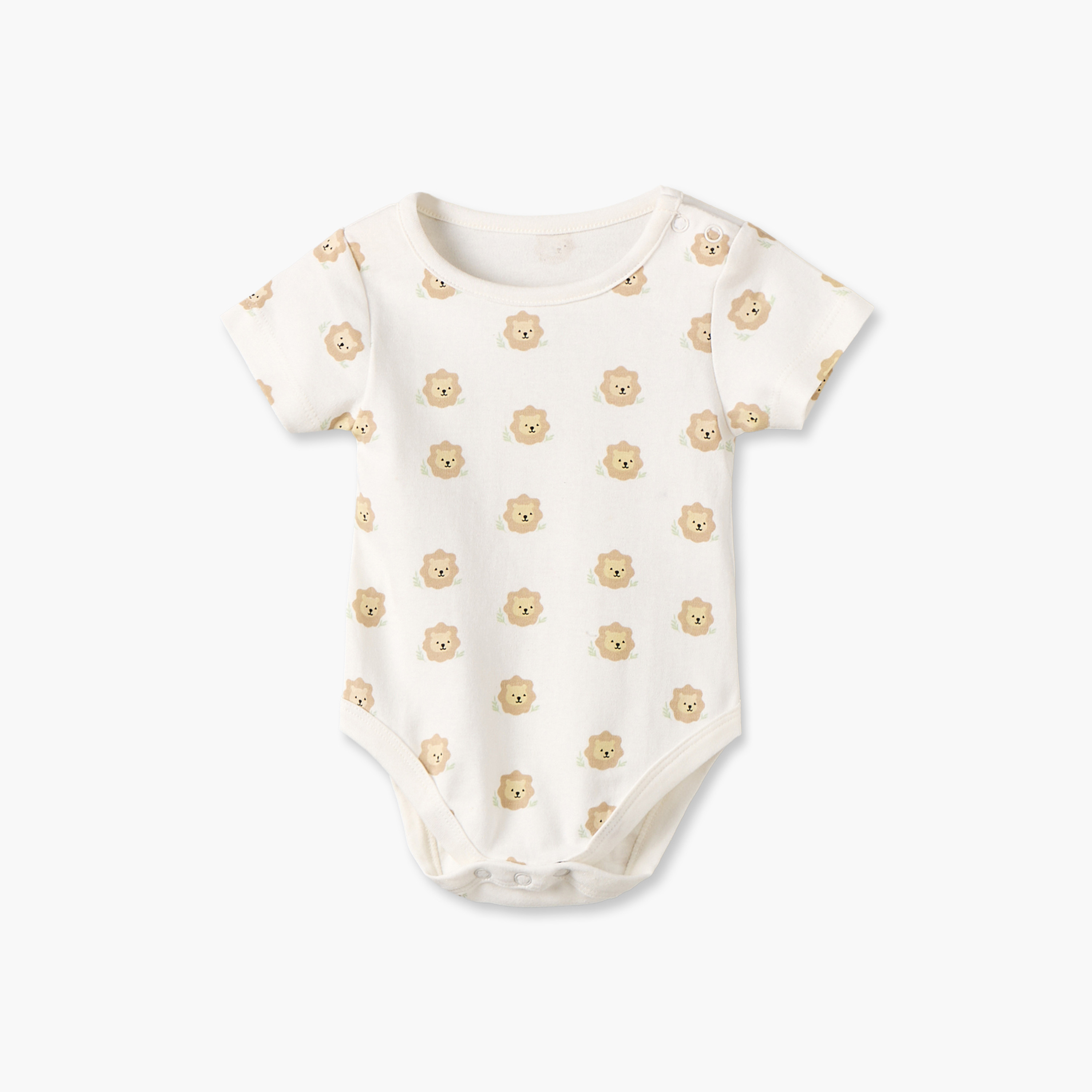 بودي سوت بطبعات لطيفة وياقة ضيقة وأكمام قصيرة من جونيورز - عبوة 5 قطع-baby-girls-clothing-bodysuits-image-7