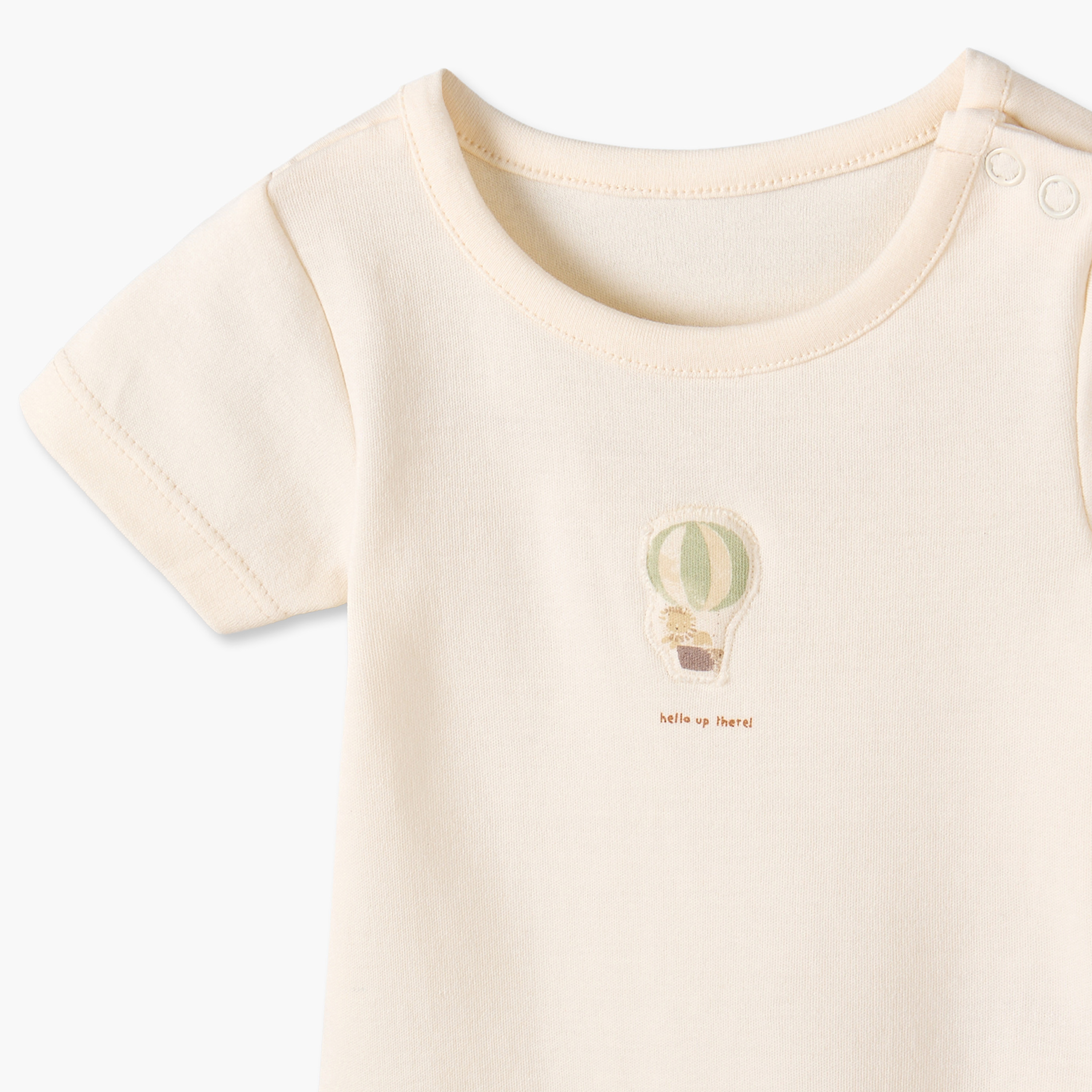 بودي سوت بطبعات لطيفة وياقة ضيقة وأكمام قصيرة من جونيورز - عبوة 5 قطع-baby-girls-clothing-bodysuits-image-9