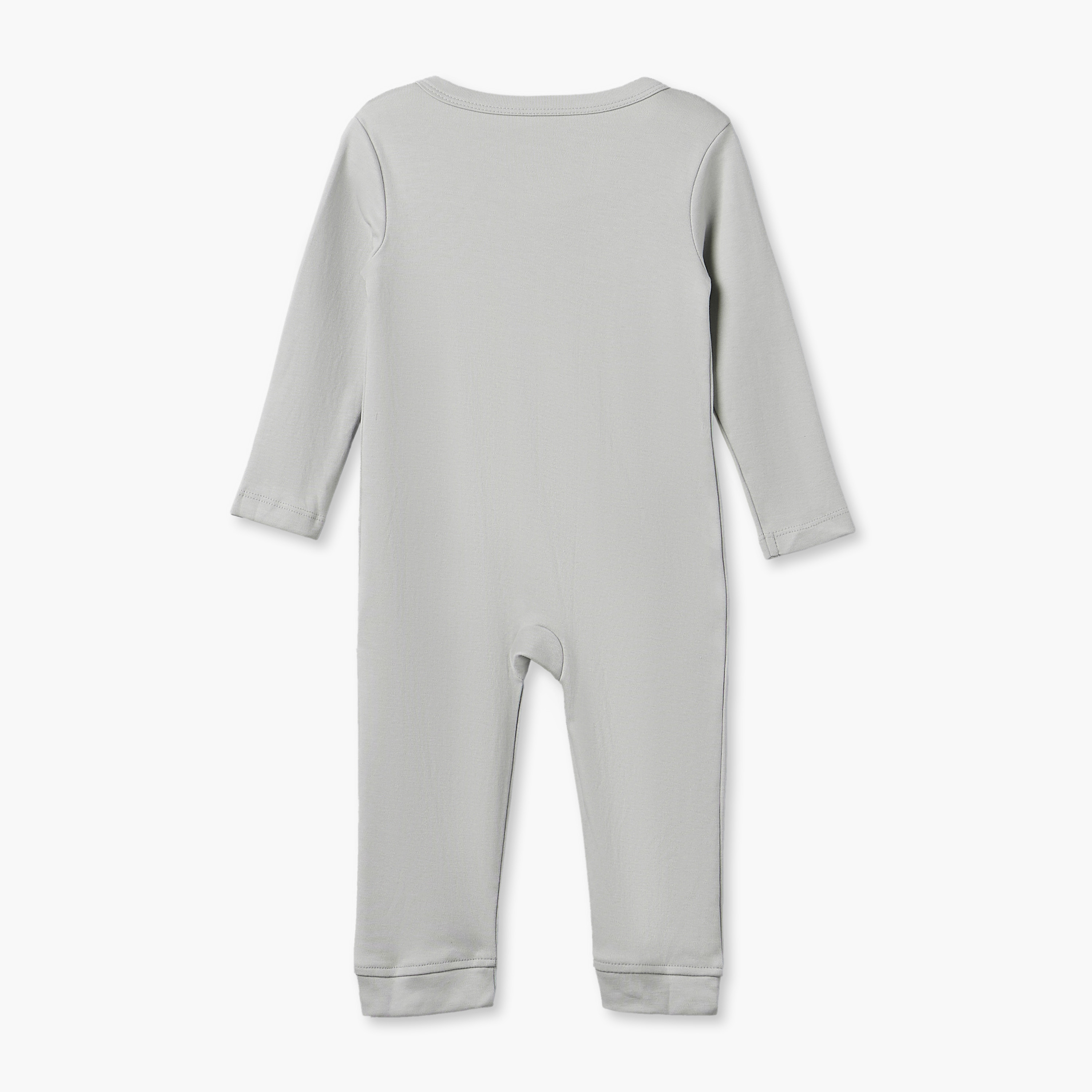 Pack of 3 Juniors Cotton Crew Neck Long Sleeves Sleepsuit with Elephant Print-baby-girls-clothing-nightwear-sleepsuits-image-6