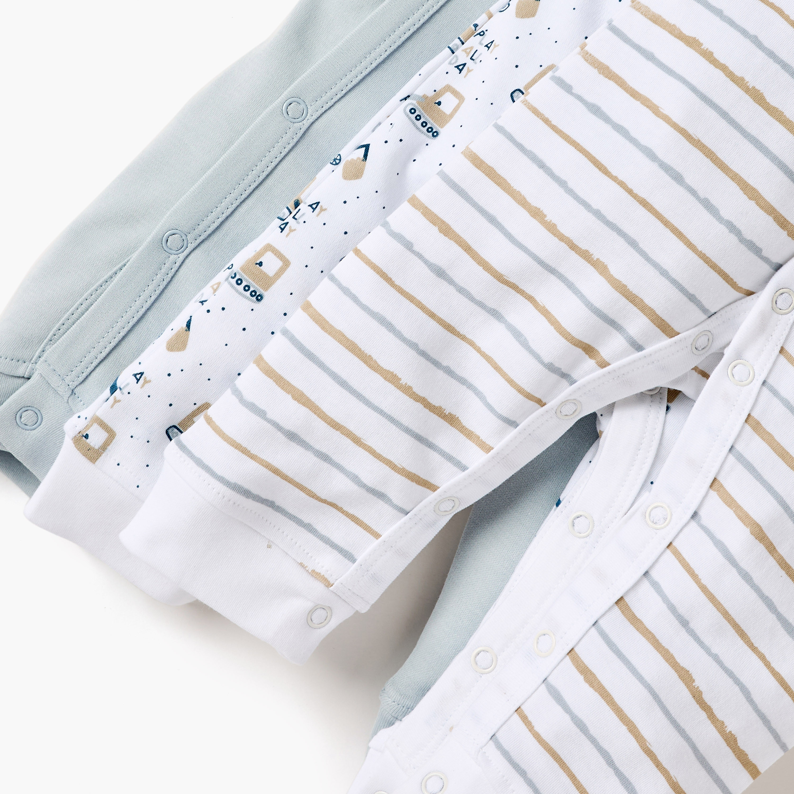 Juniors Printed Sleepsuit with Long Sleeves - Set of 3-baby-boys-clothing-nightwear-sleepsuits-image-6