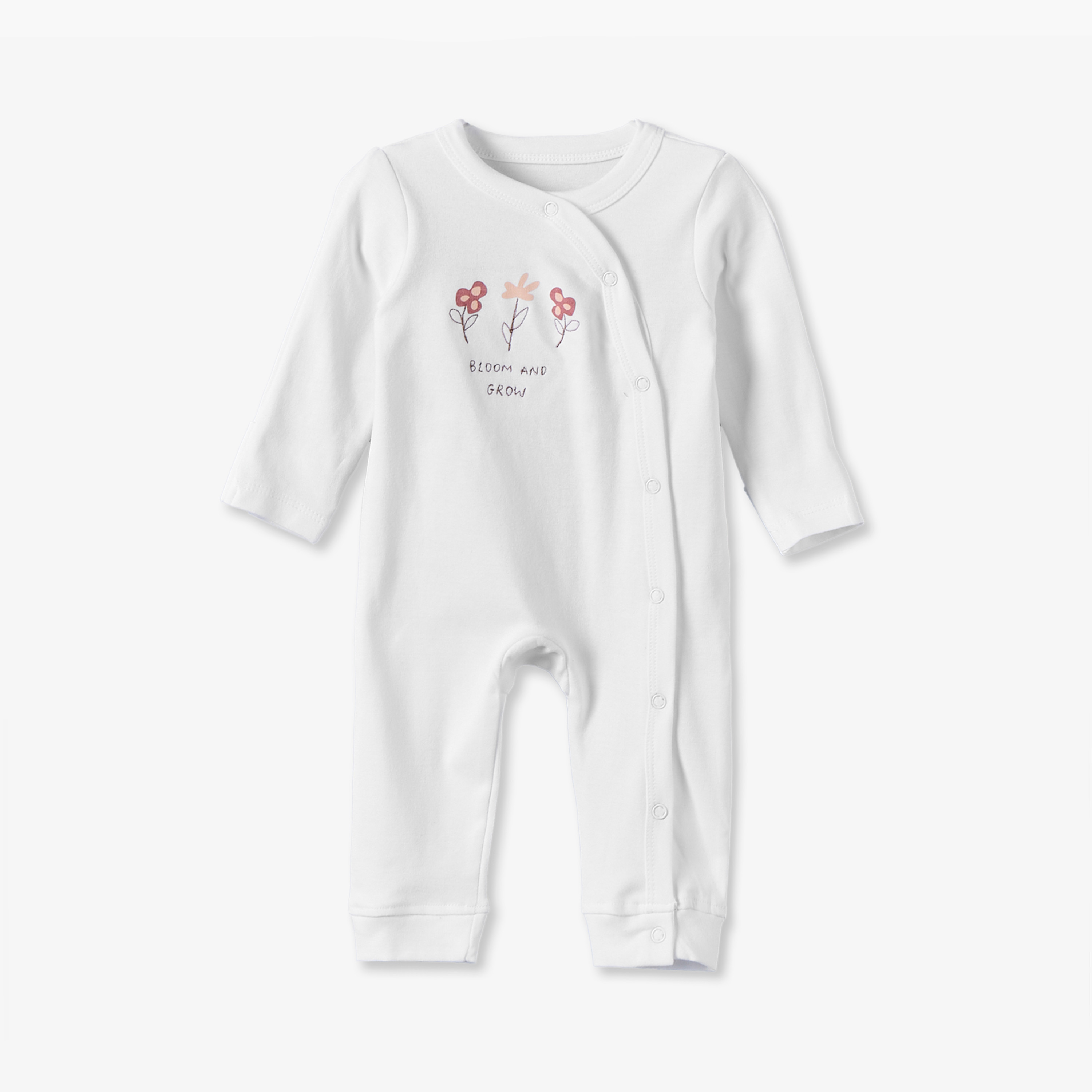 طقم بدلات نوم برقبة ضيقة وأكمام طويلة وطبعات 3 قطع من جونيورز-baby-girls-clothing-nightwear-sleepsuits-image-3