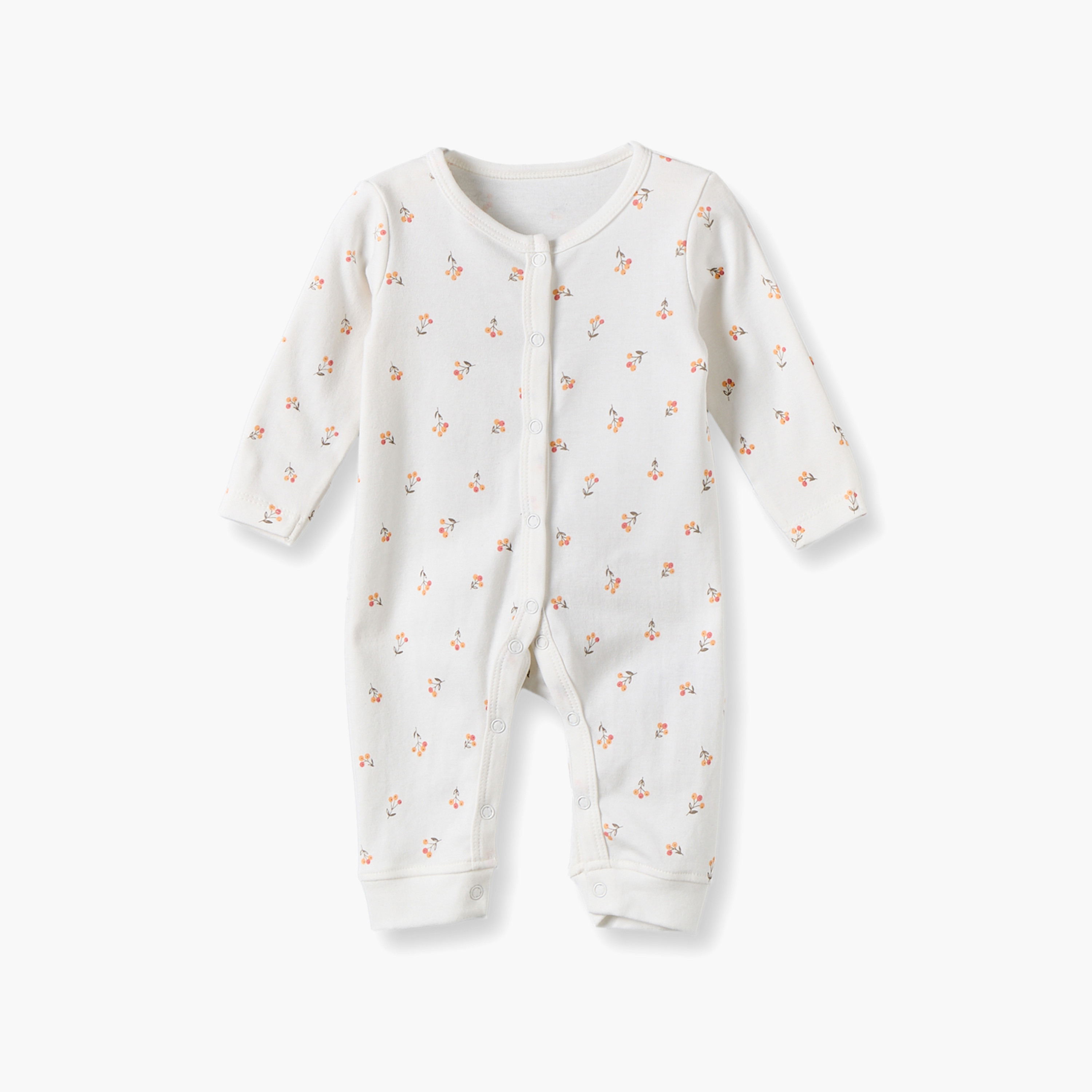 طقم بدلات نوم برقبة ضيقة وأكمام طويلة وطبعات 3 قطع من جونيورز-baby-girls-clothing-nightwear-sleepsuits-image-4