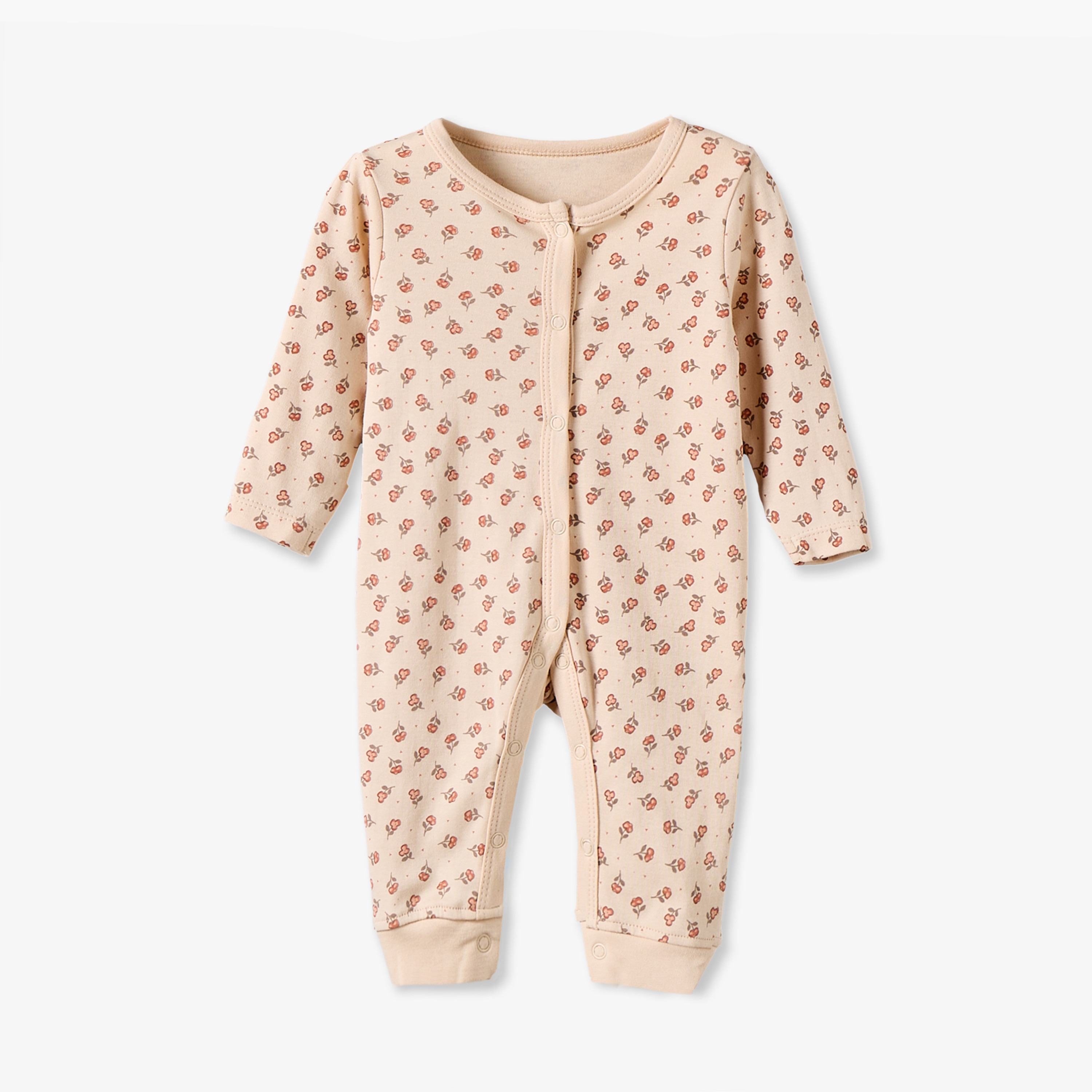 طقم بدلات نوم برقبة ضيقة وأكمام طويلة وطبعات 3 قطع من جونيورز-baby-girls-clothing-nightwear-sleepsuits-image-5