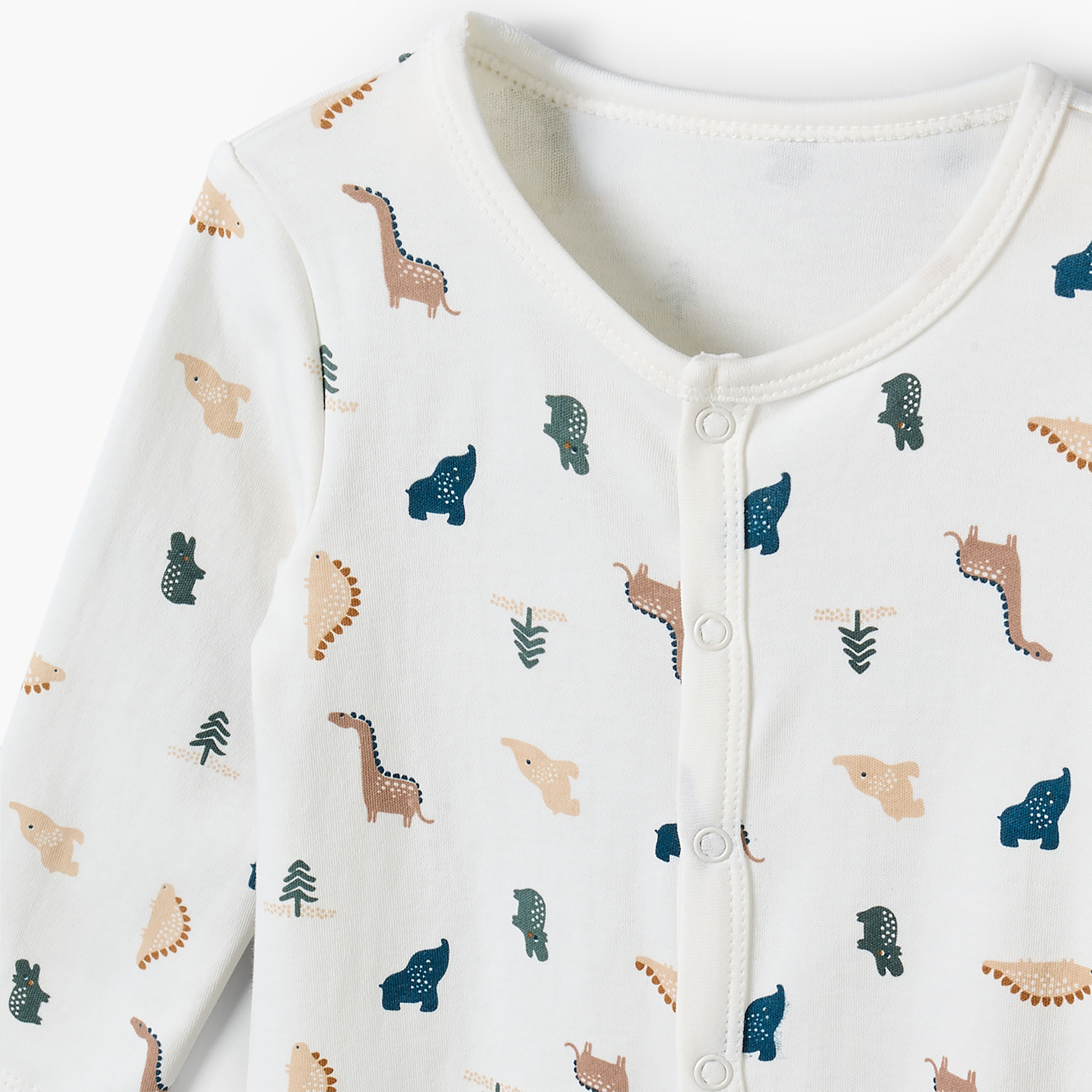 Juniors Assorted Sleepsuit with Long Sleeves - Set of 3-baby-boys-clothing-nightwear-sleepsuits-image-6