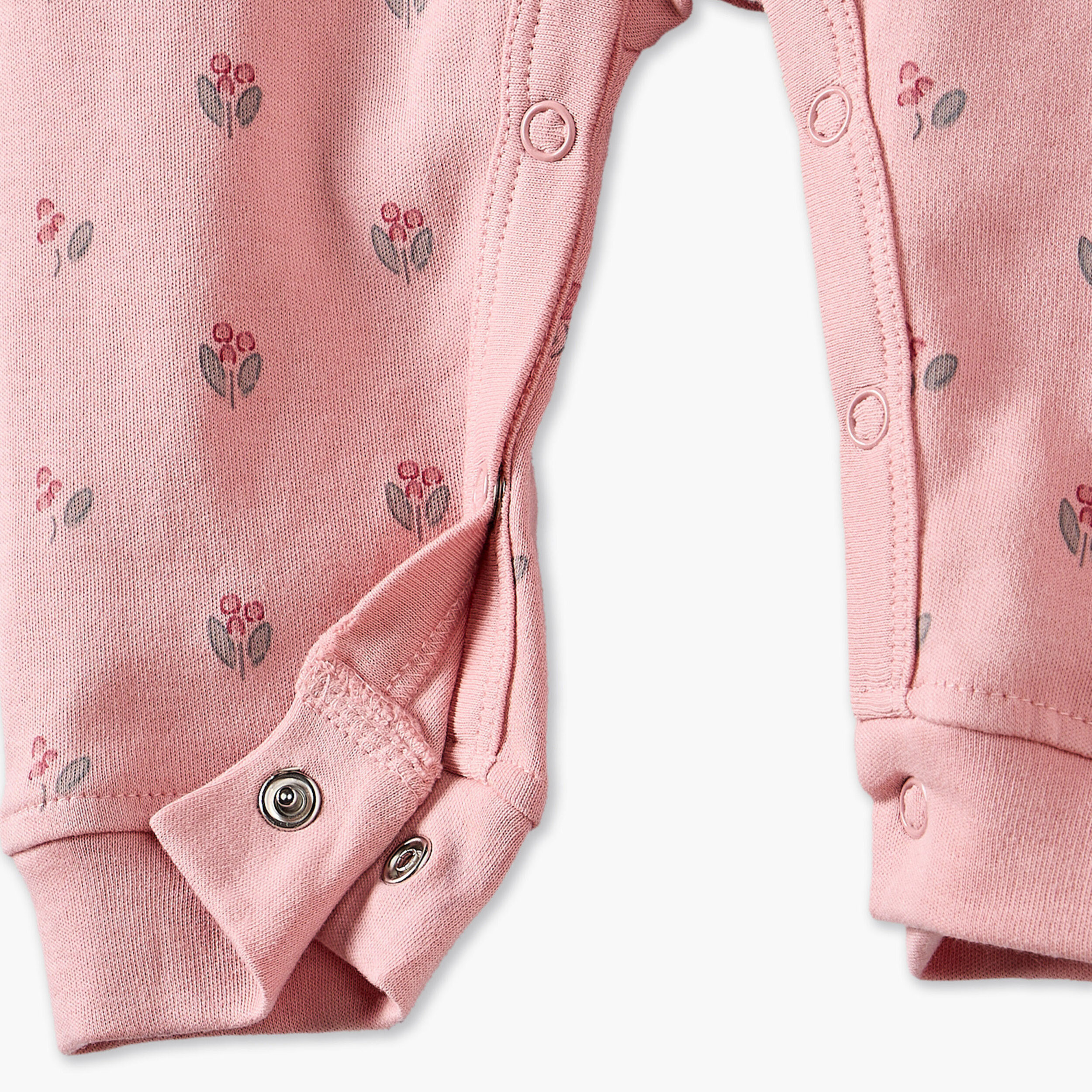 بدلات نوم قطن بأكمام طويلة وياقة ضيقة وطبعات متنوعة من جونيورز - عبوة 3 قطع-baby-girls-clothing-nightwear-sleepsuits-image-8