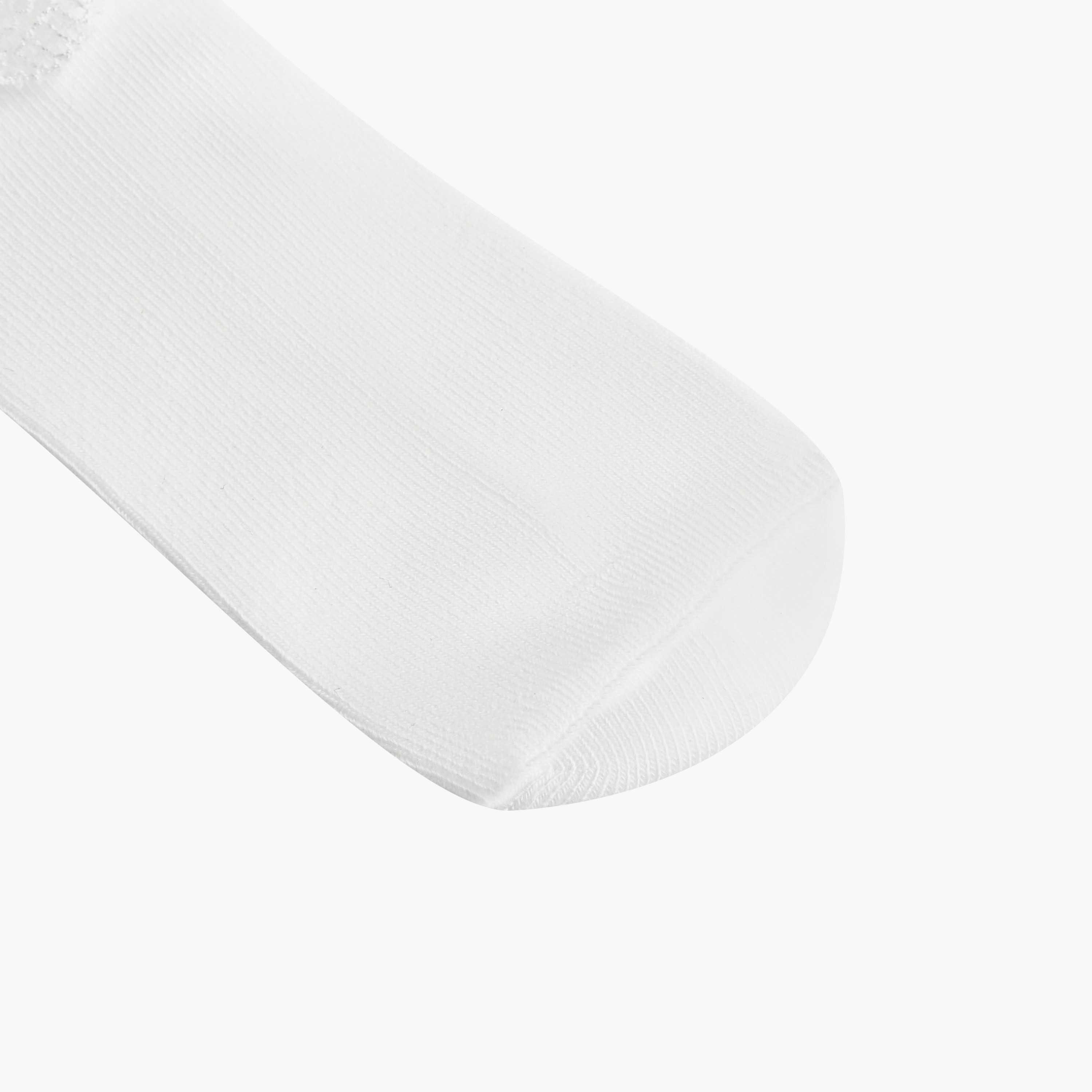 Little Missy Ribbed Non-Terry Ankle Length Socks with Frill Detail - Set of 3-girls-accessories-socks-image-5