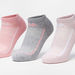 Kappa Textured Ankle Length Sports Socks - Set of 3-Women%27s Socks-thumbnailMobile-2