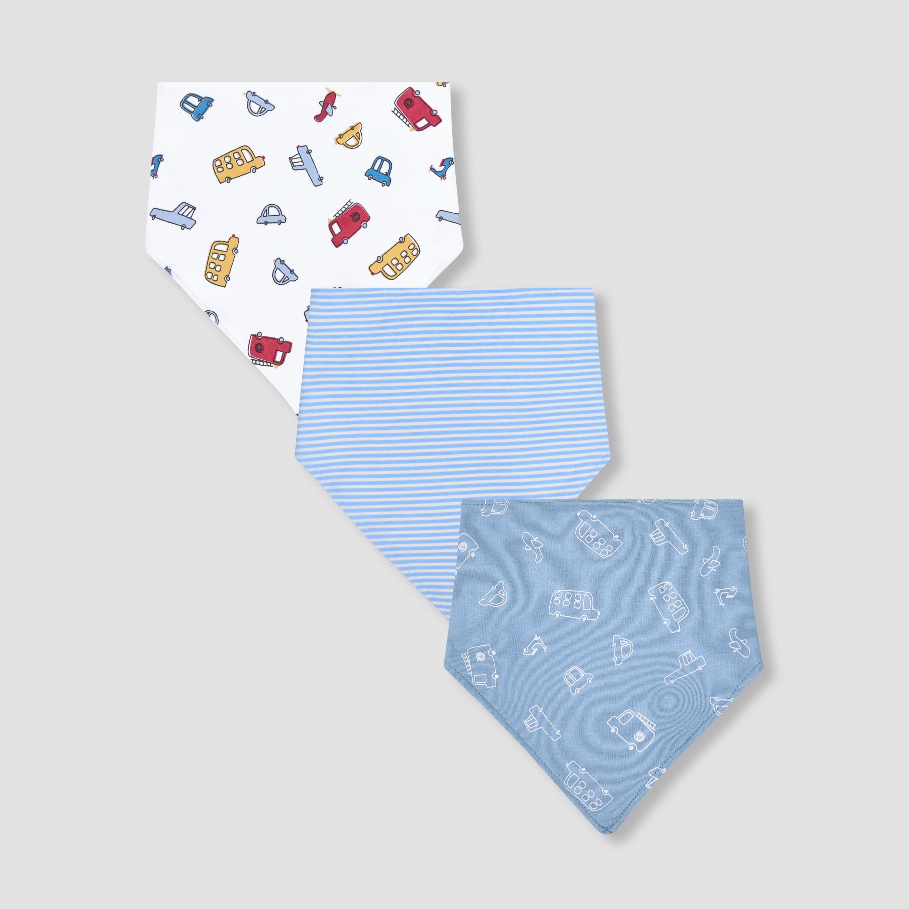 طقم من 3 مريلة أطفال بطبعات من جونيورز-baby-feeding-bibs-image-1