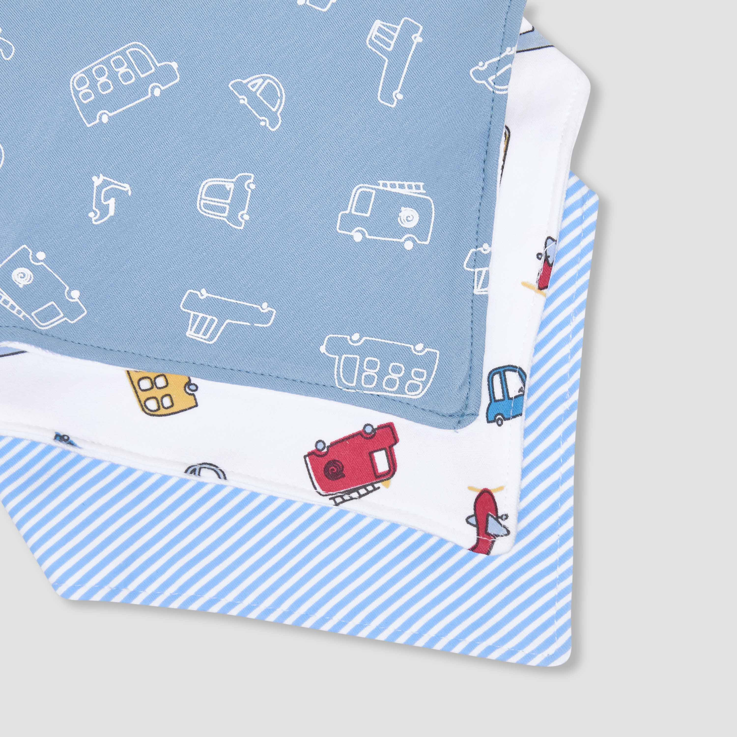 طقم من 3 مريلة أطفال بطبعات من جونيورز-baby-feeding-bibs-image-6
