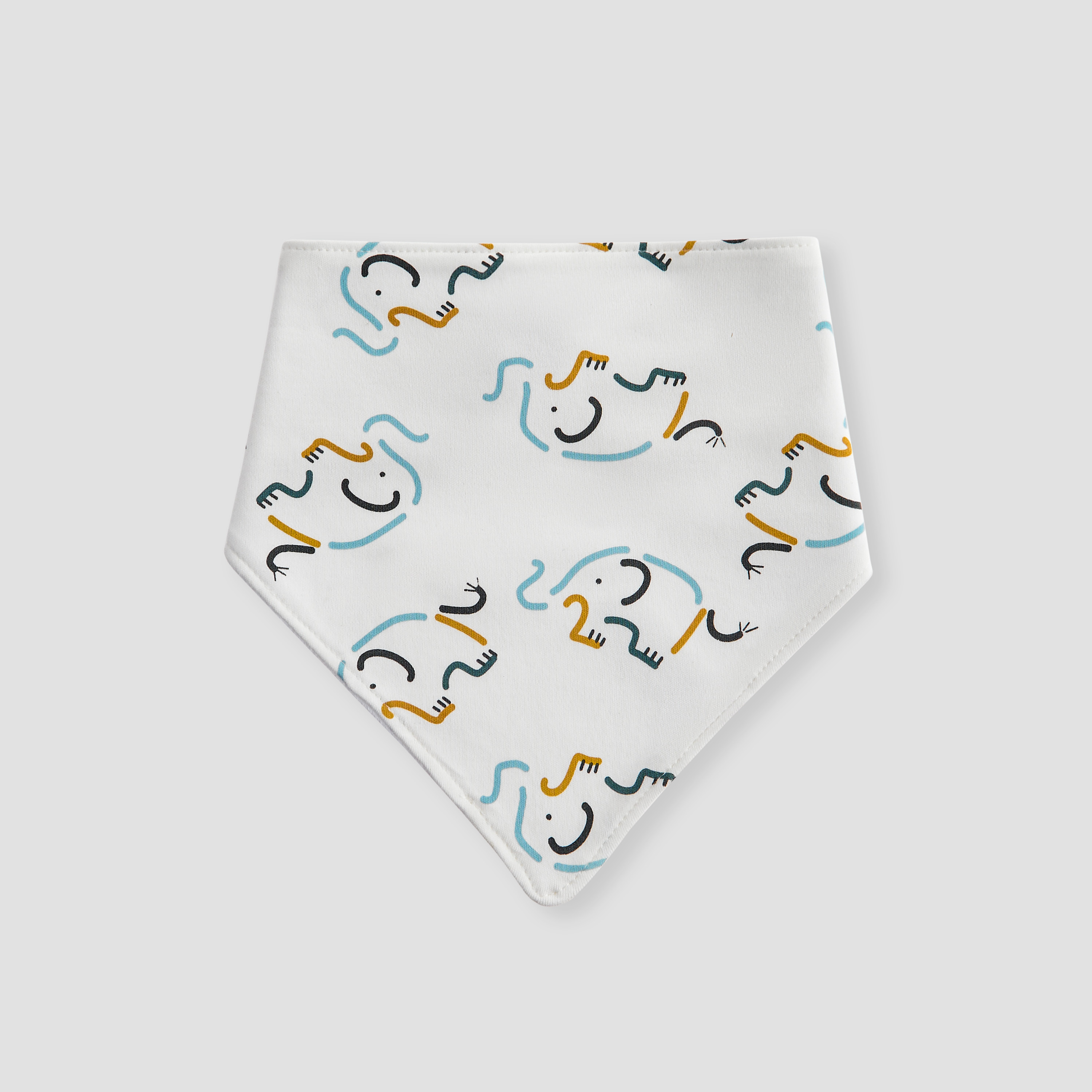 Juniors Printed Bib with Button Closure - Set of 3-baby-feeding-bibs-image-2