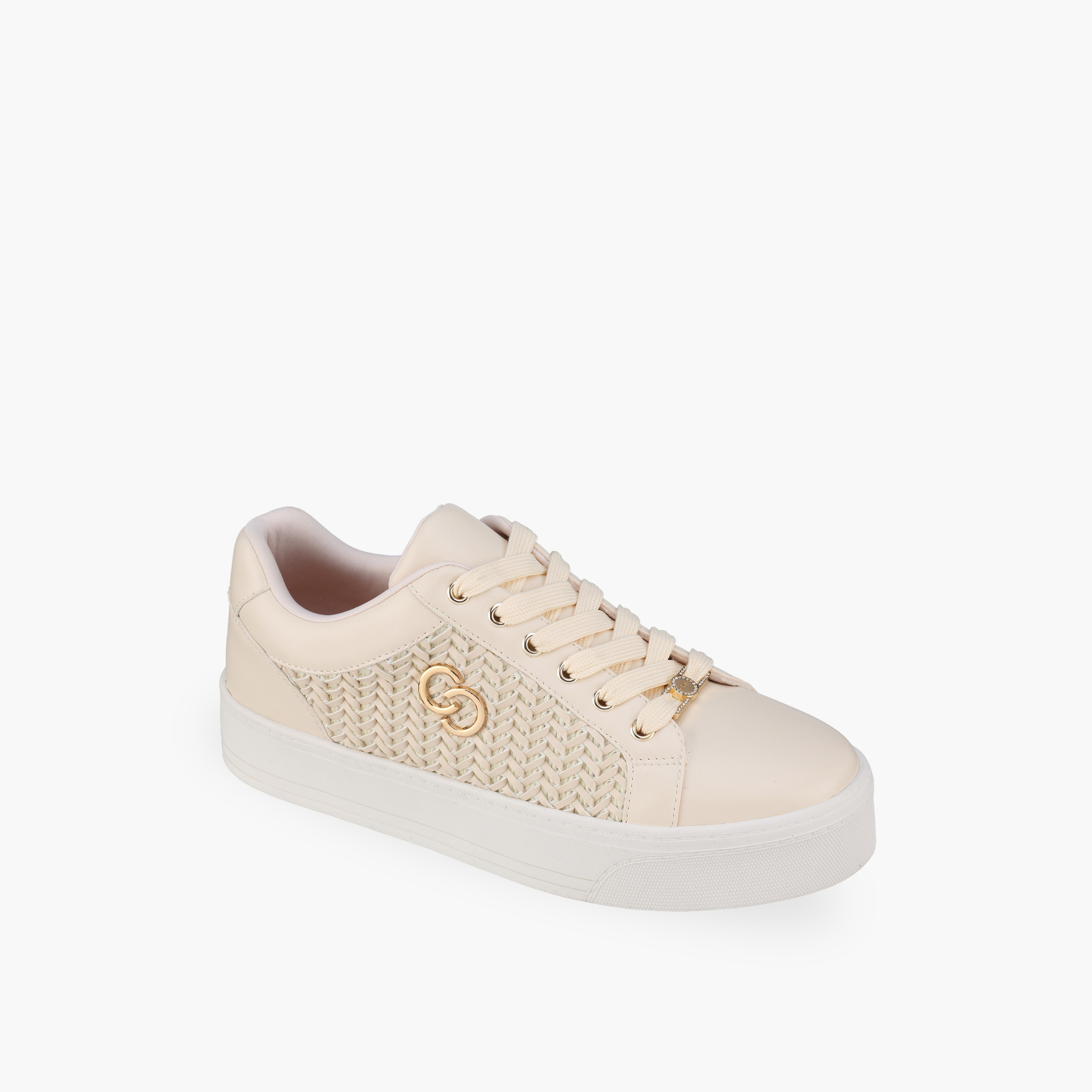 حذاء سنيكرز منسوج بارز الملمس برباط إغلاق للنساء من سيلست-women-shoes-sneakers-image-2