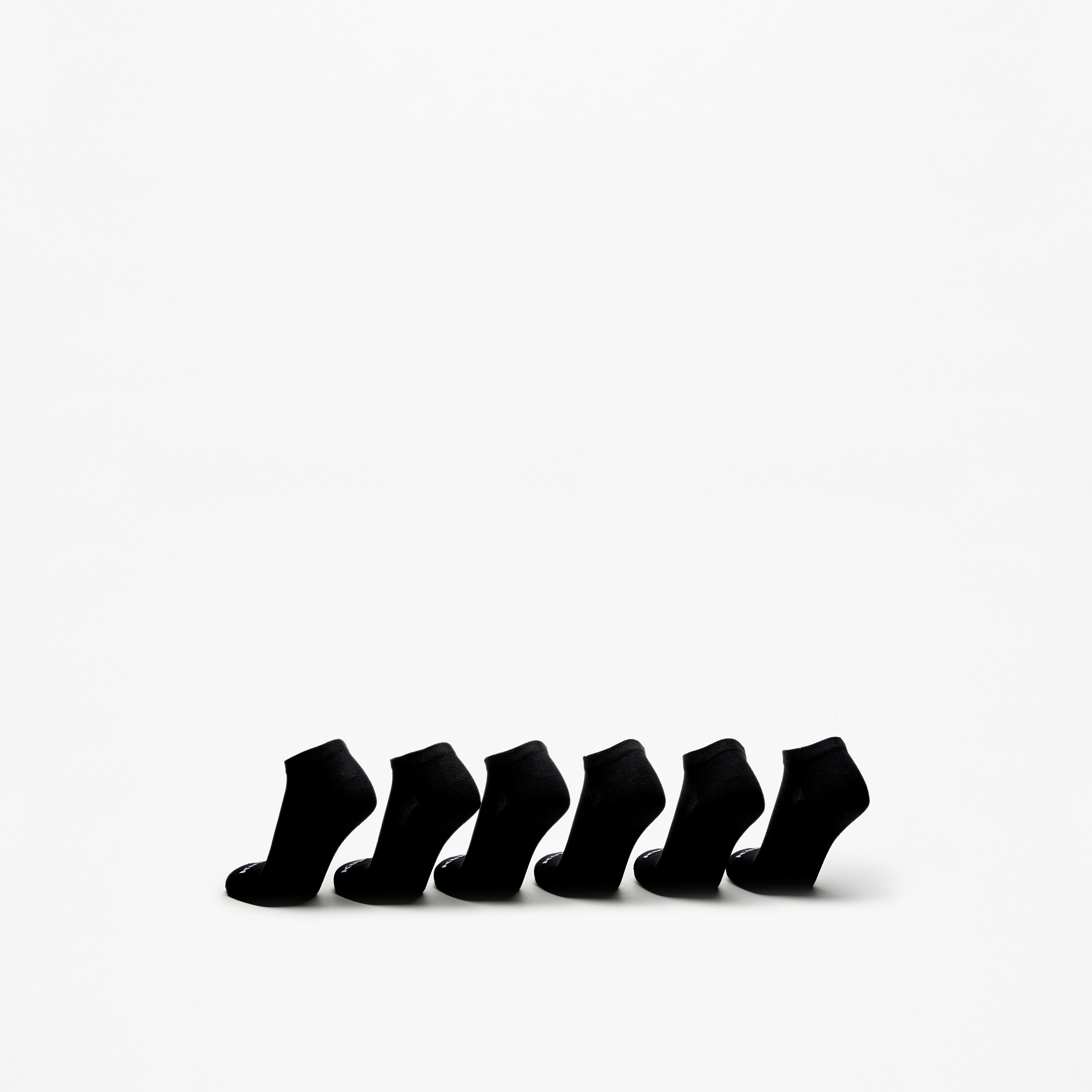 طقم جوارب رياضية 6 أزواج بطول الكاحل وتفاصيل الشعار من كابا-men-socks-image-3