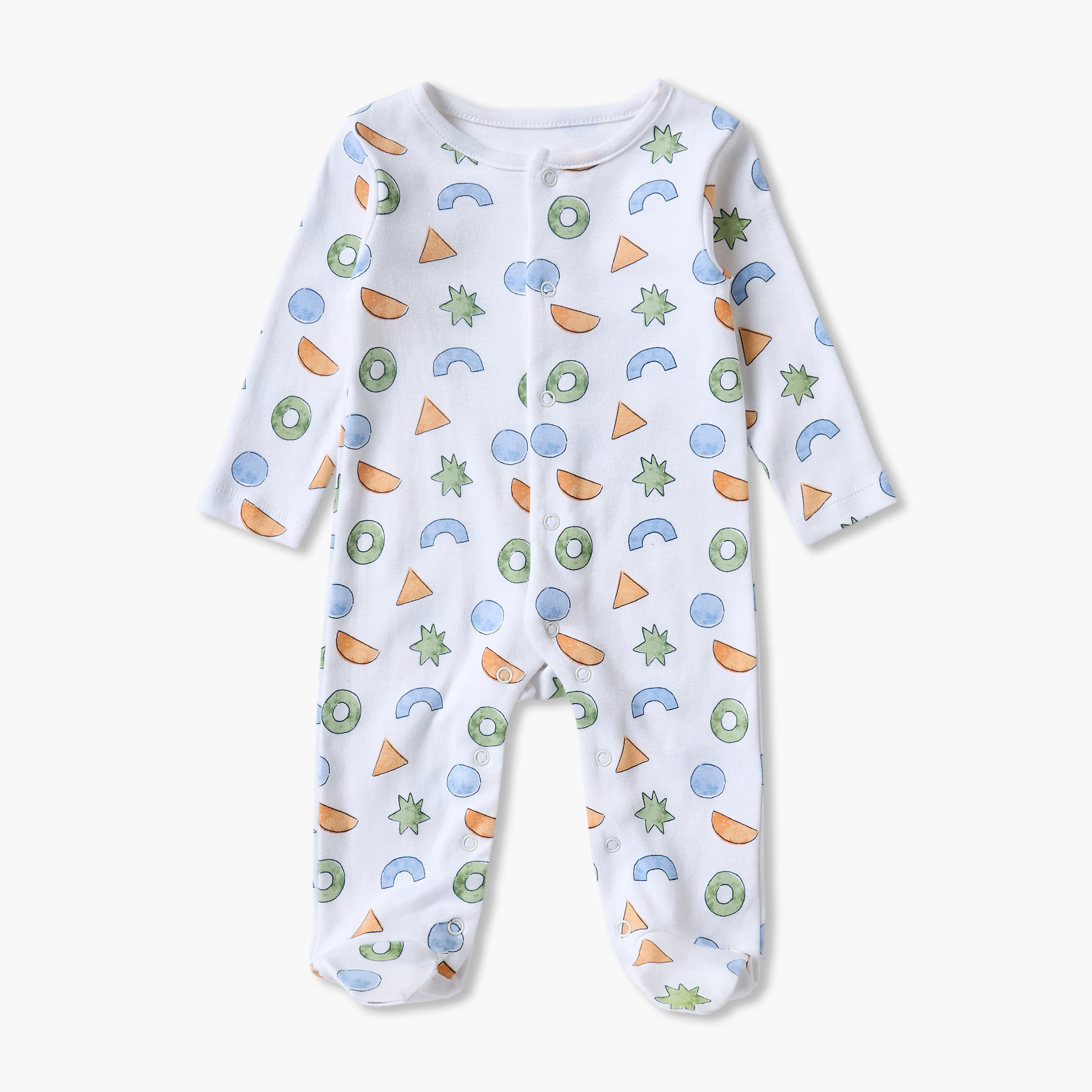 طقم هدايا ملابس بطبعات هندسية من جونيورز - 6 قطع-baby-boys-clothing-setsandcoords-image-2