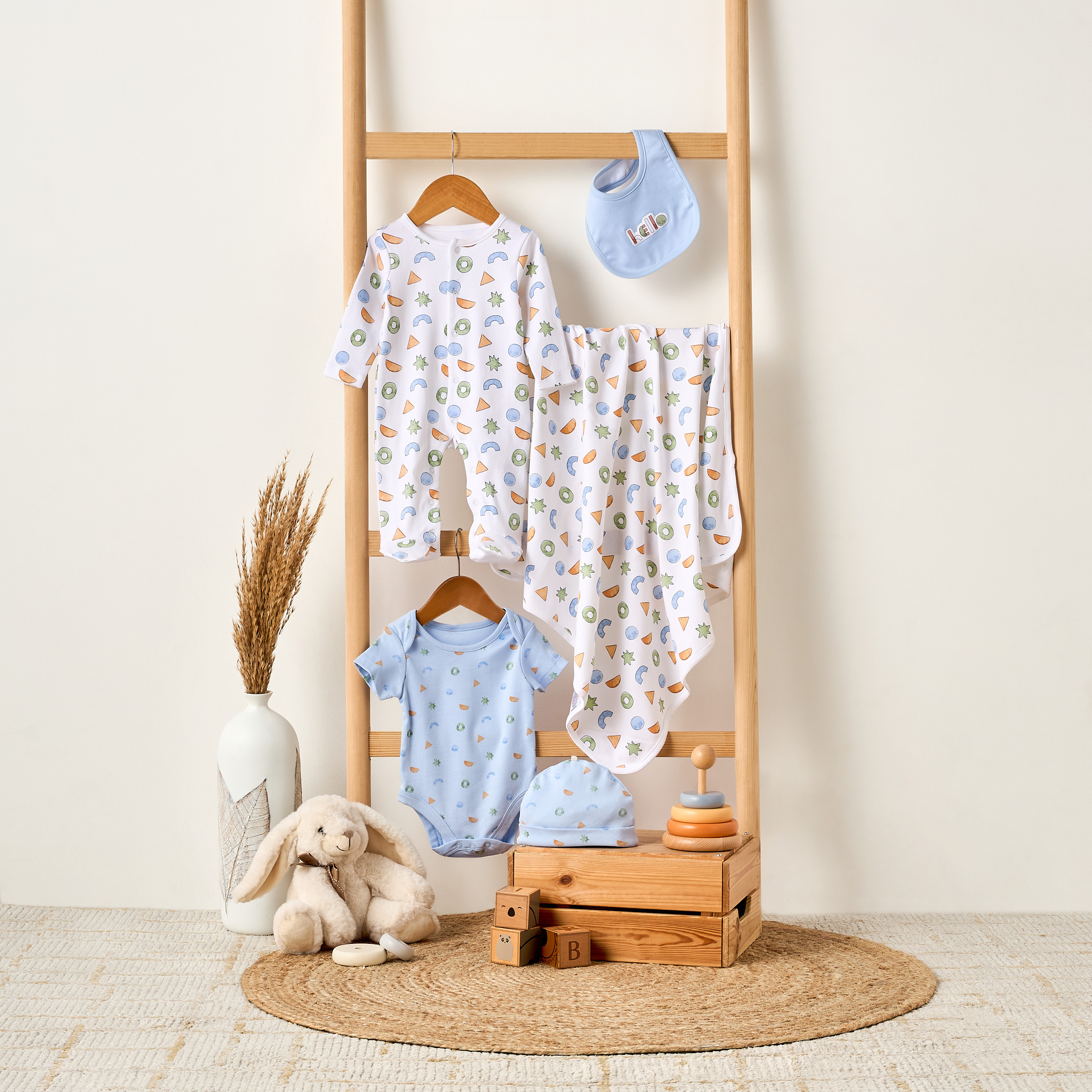 طقم هدايا ملابس بطبعات هندسية من جونيورز - 6 قطع-baby-boys-clothing-setsandcoords-image-9