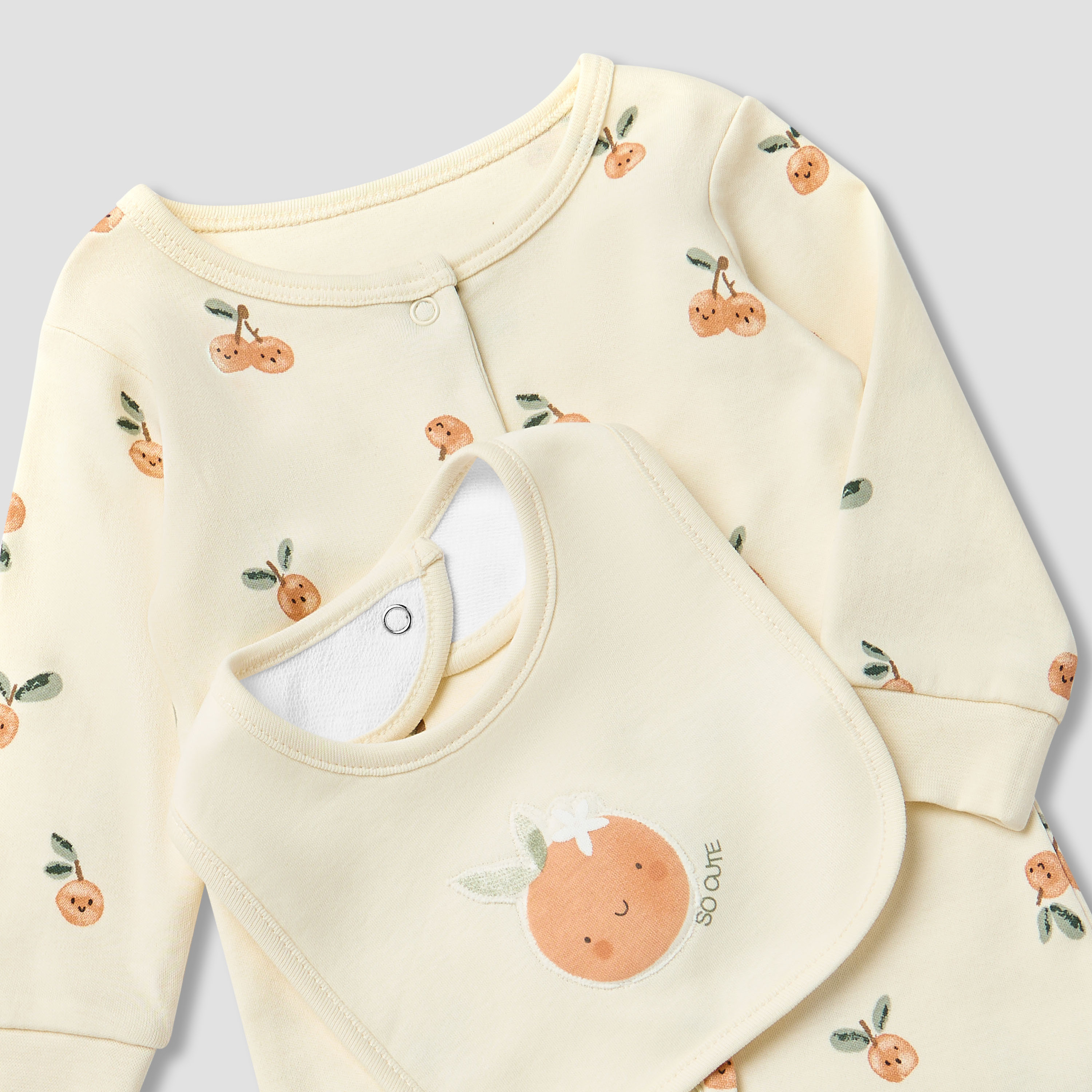 Juniors Printed Sleepsuit with Bib and Blanket-baby-girls-clothing-setsandcoords-image-5