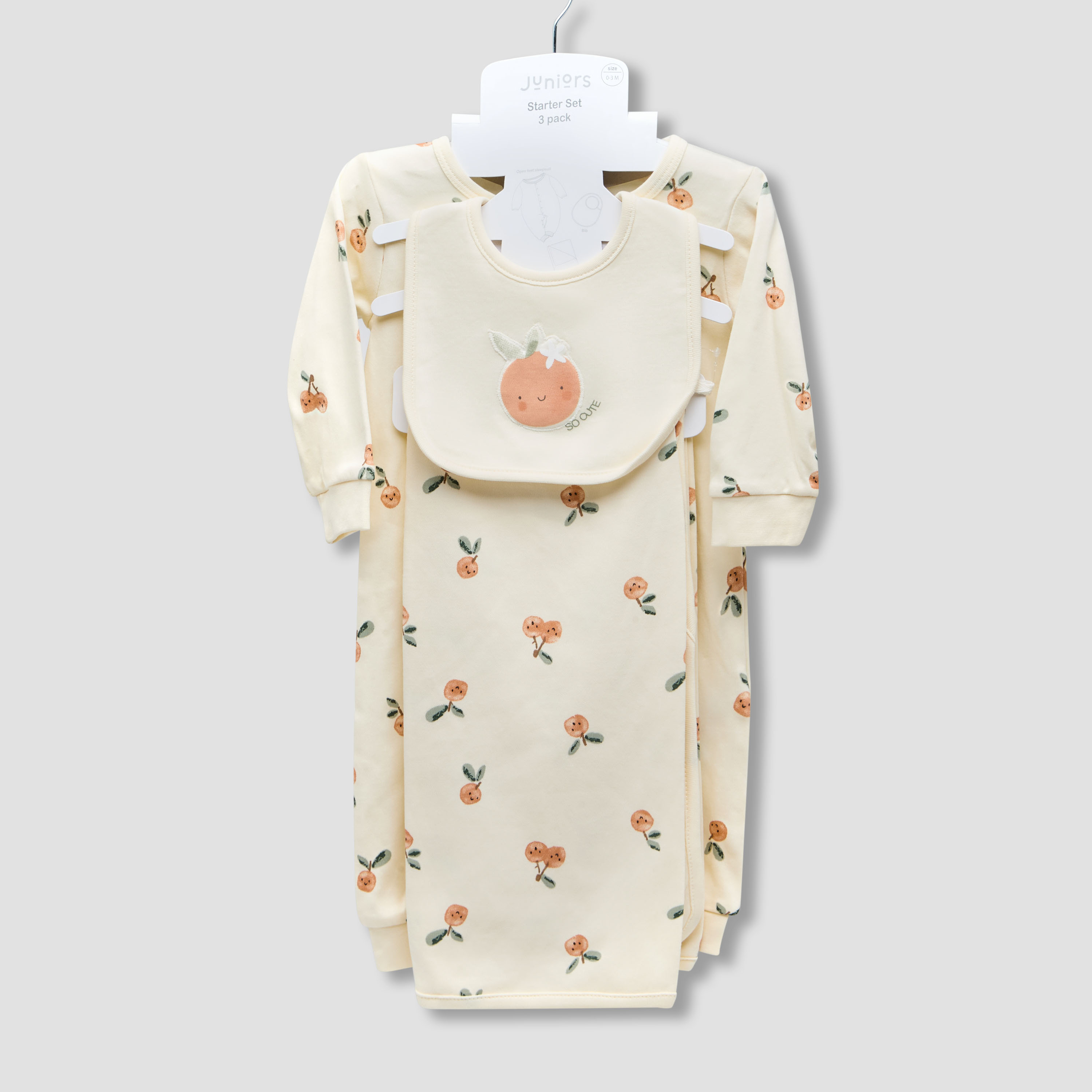 Juniors Printed Sleepsuit with Bib and Blanket-baby-girls-clothing-setsandcoords-image-7