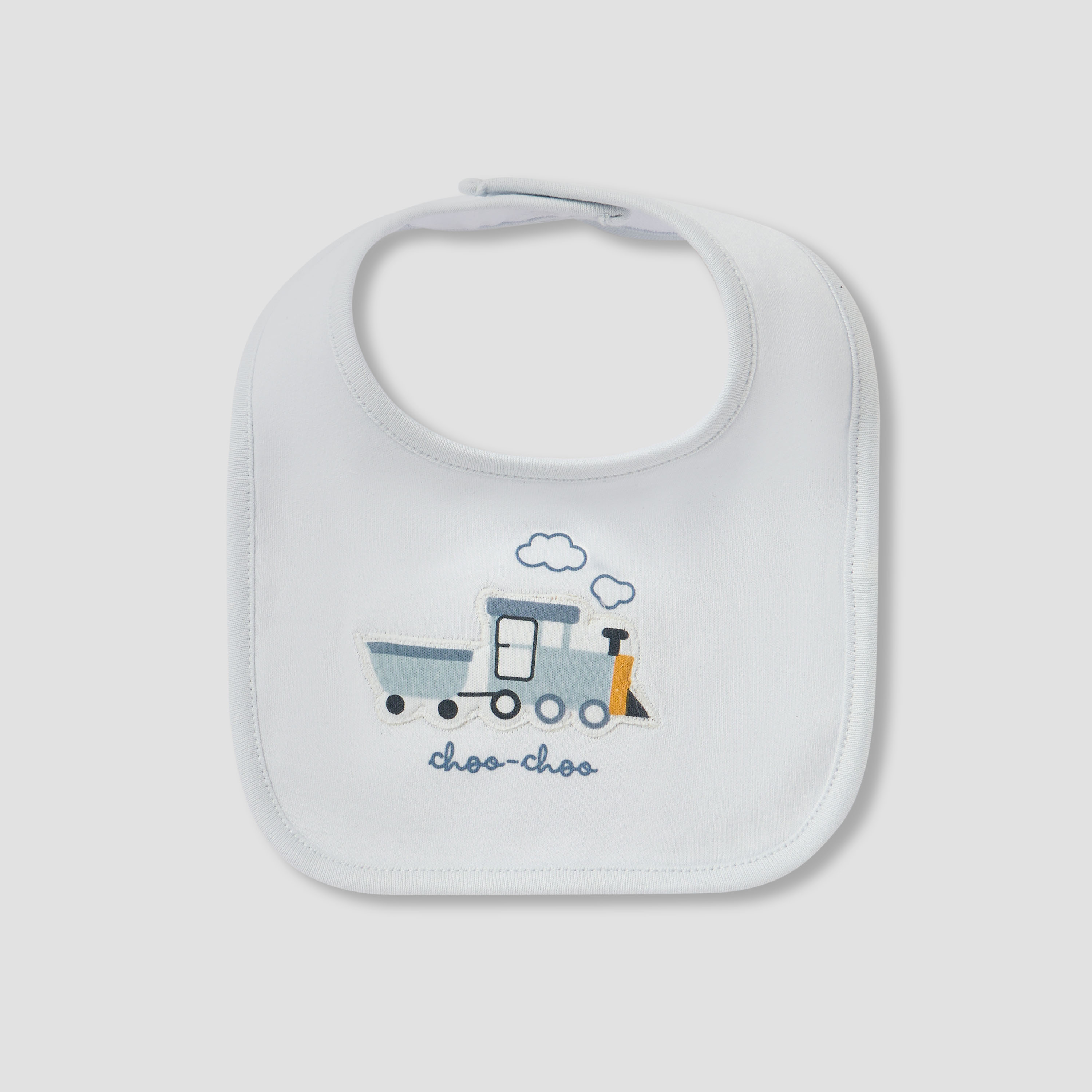 Juniors Train Print Sleepsuit with Bib and Blanket-baby-boys-clothing-setsandcoords-image-3