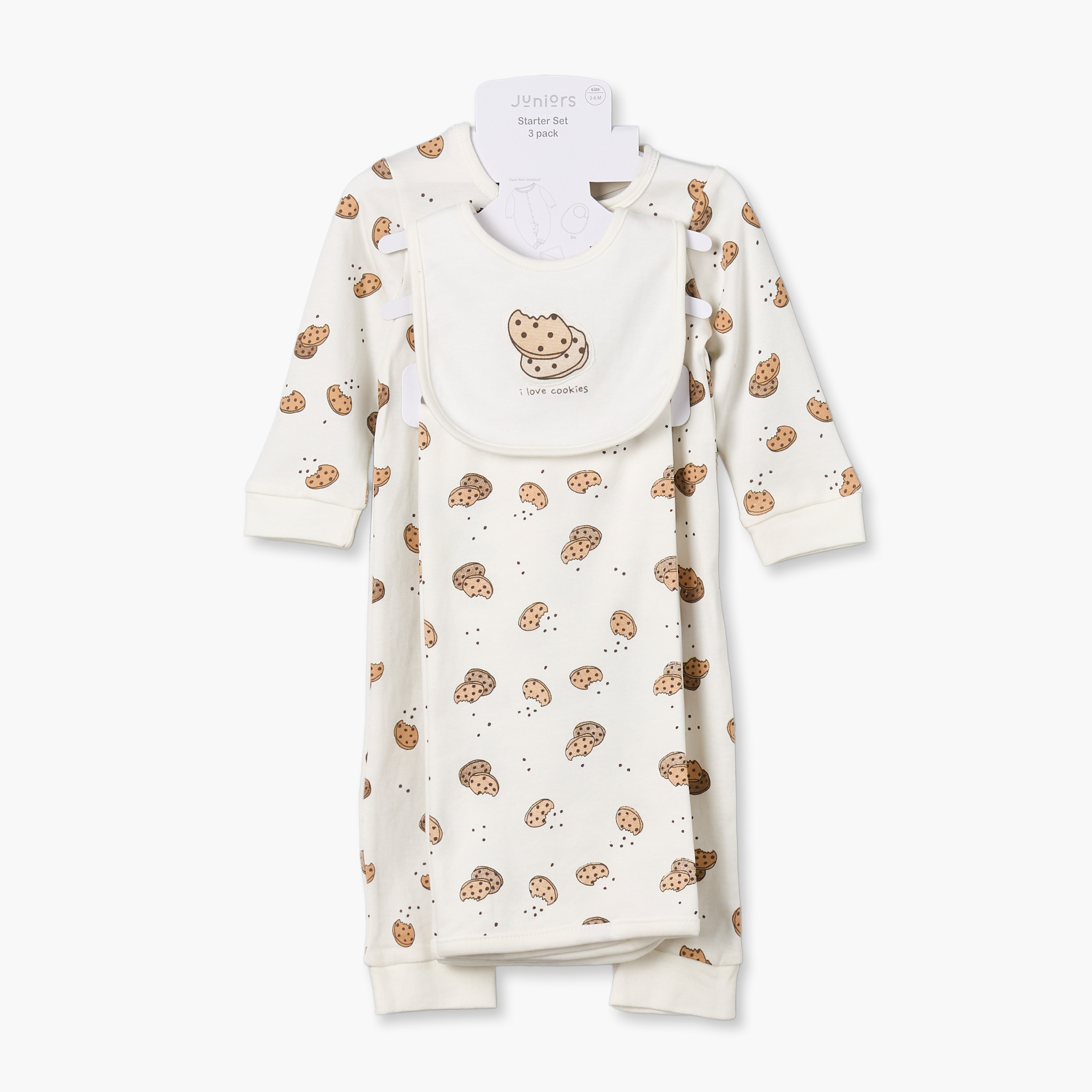 Set of 3 Juniors Clothing Gift Set with Cookie Print-baby-girls-clothing-setsandcoords-image-7