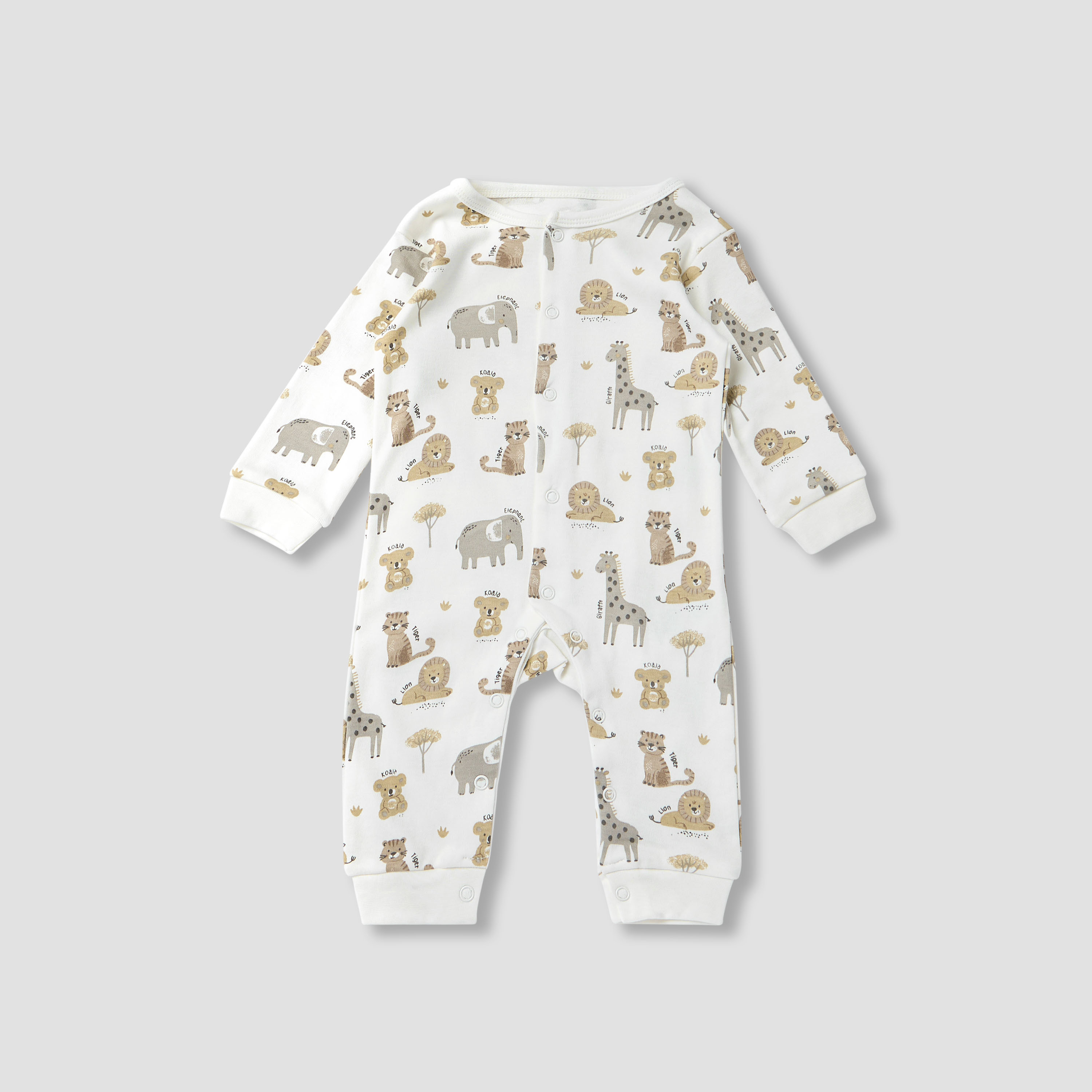 Juniors Wild Animal Print Sleepsuit with Bib and Blanket-baby-boys-clothing-setsandcoords-image-2