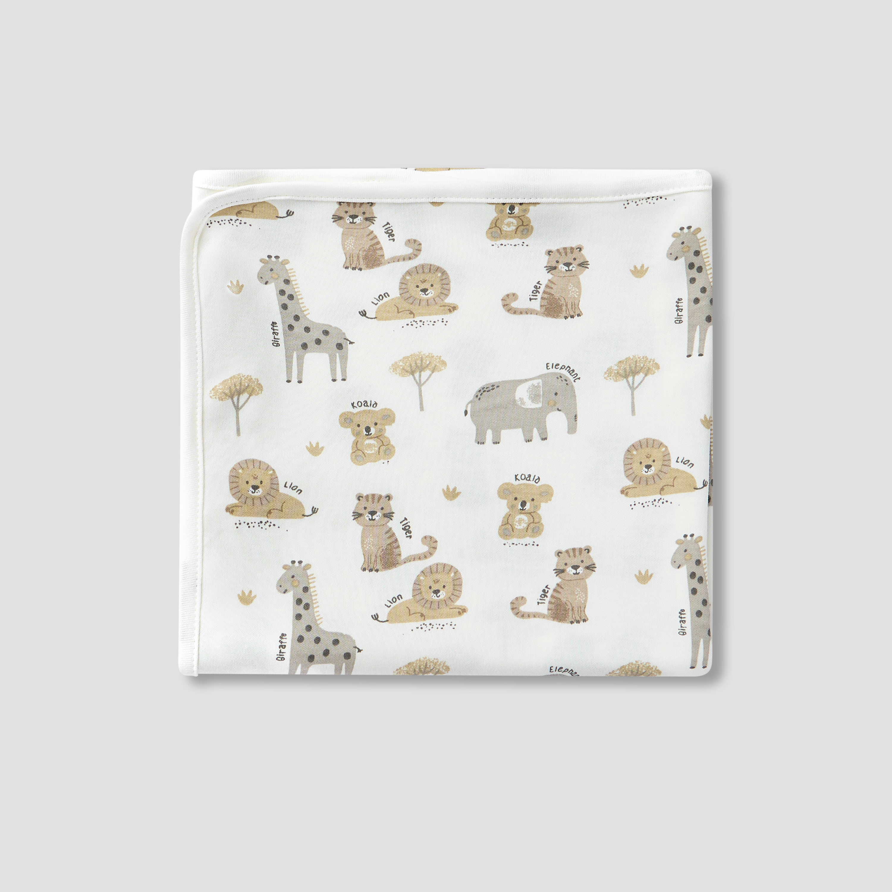 Juniors Wild Animal Print Sleepsuit with Bib and Blanket-baby-boys-clothing-setsandcoords-image-3